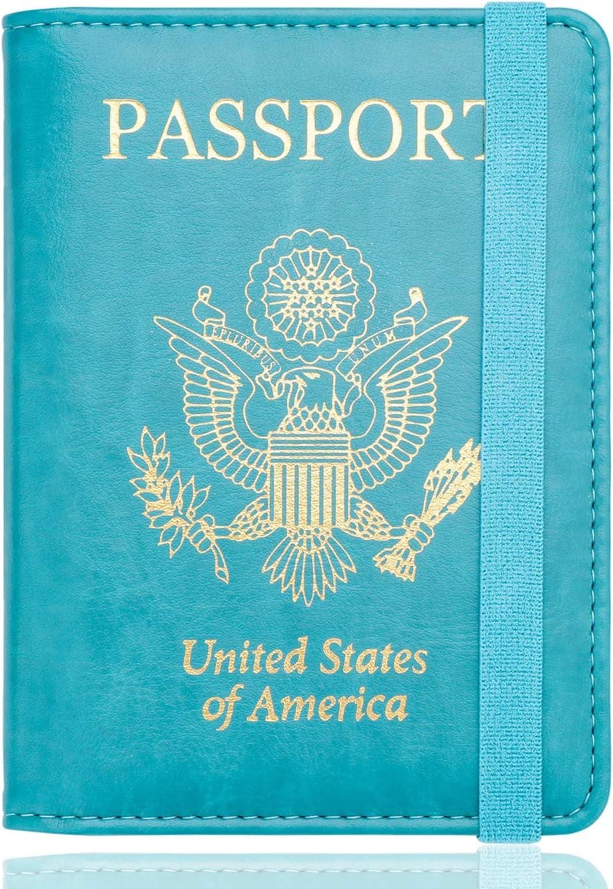 WALNEW RFID Passport Holder Cover Traveling Passport Case