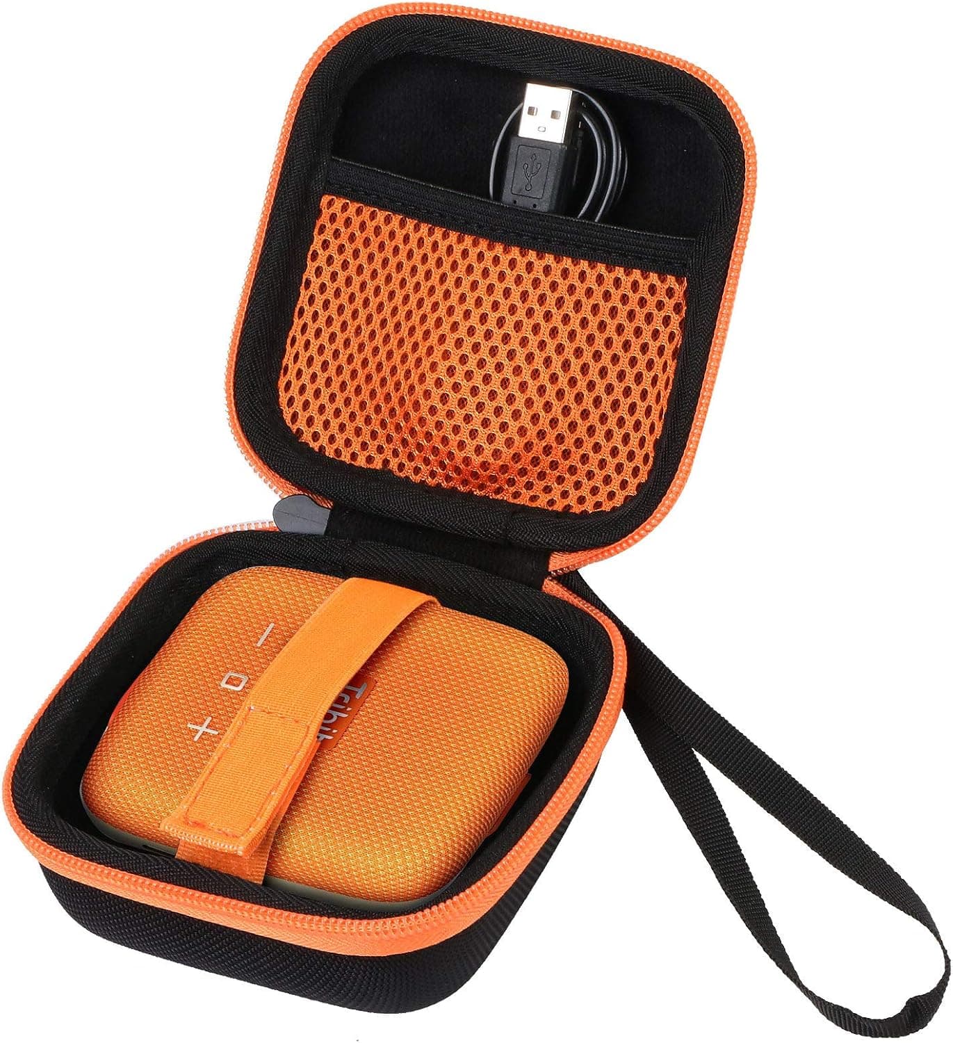Aenllosi Hard Carrying Case Compatible with Tribit StormBox Micro / Micro 2 Bluetooth Speaker (Orange)