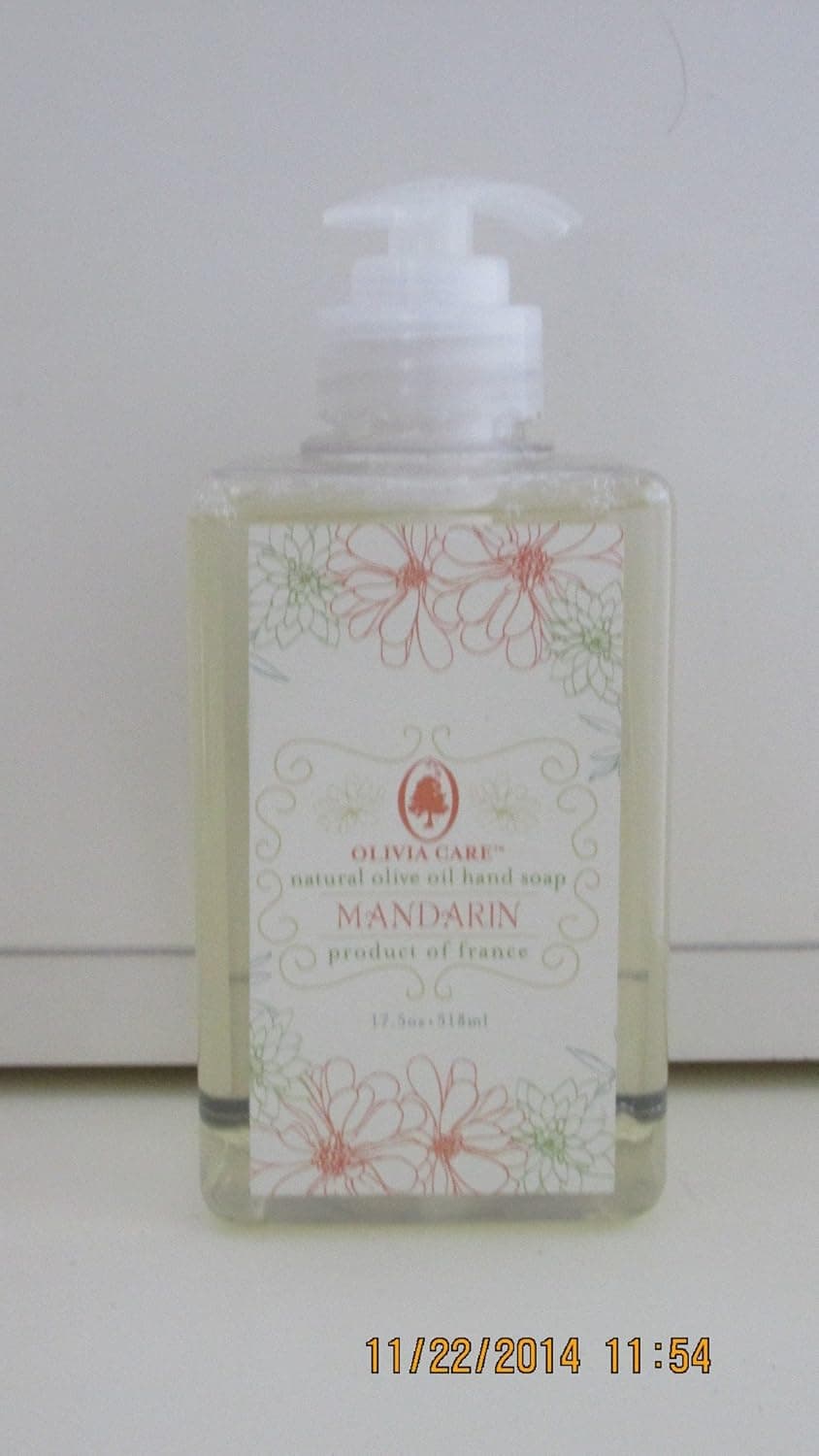 Olivia Care Mandarin Natural Olive Oil Hand Soap 17.5 Oz
