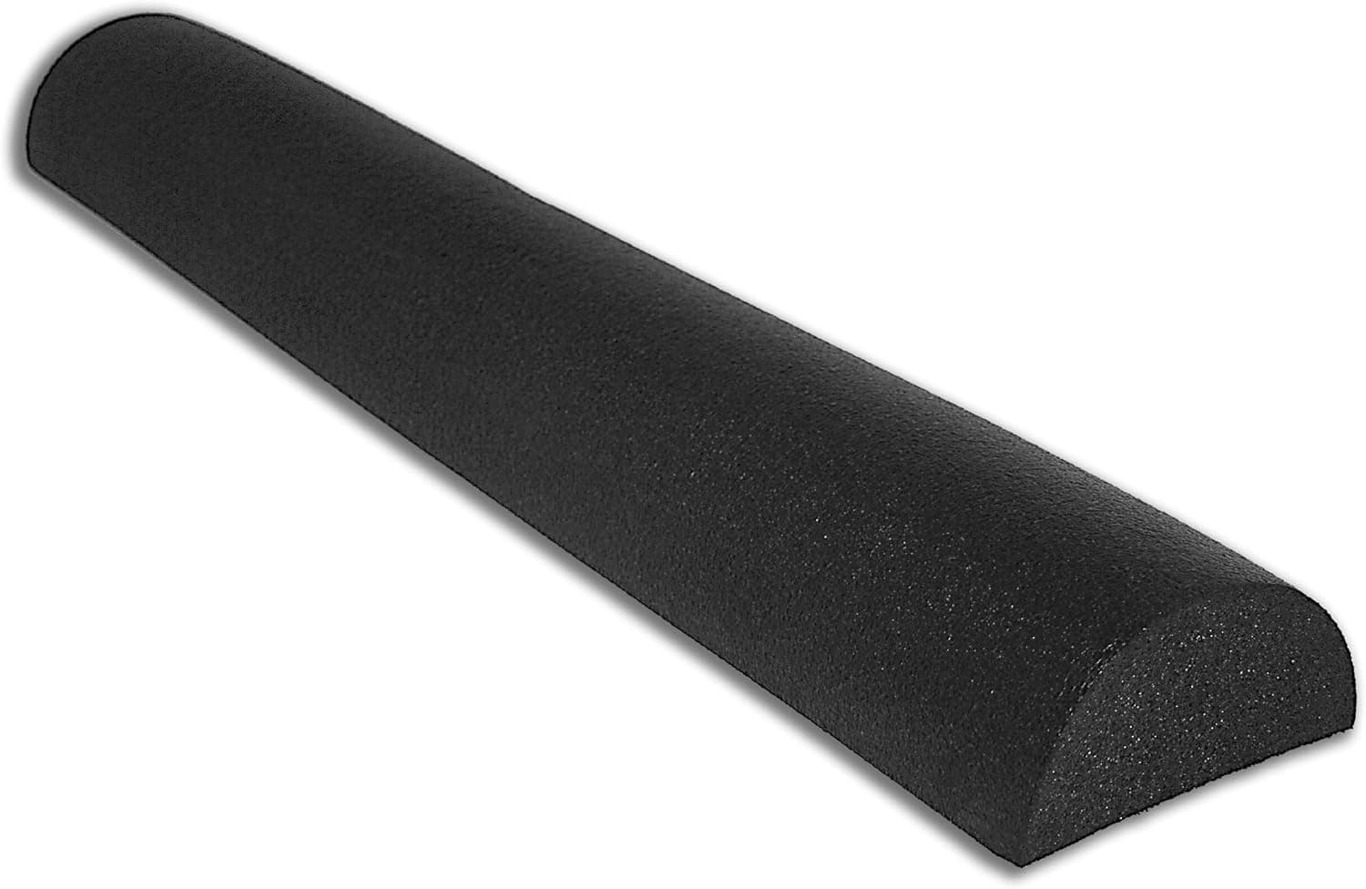 Fitness Force Foam Roller Half Round Firm 6" X 36" Black