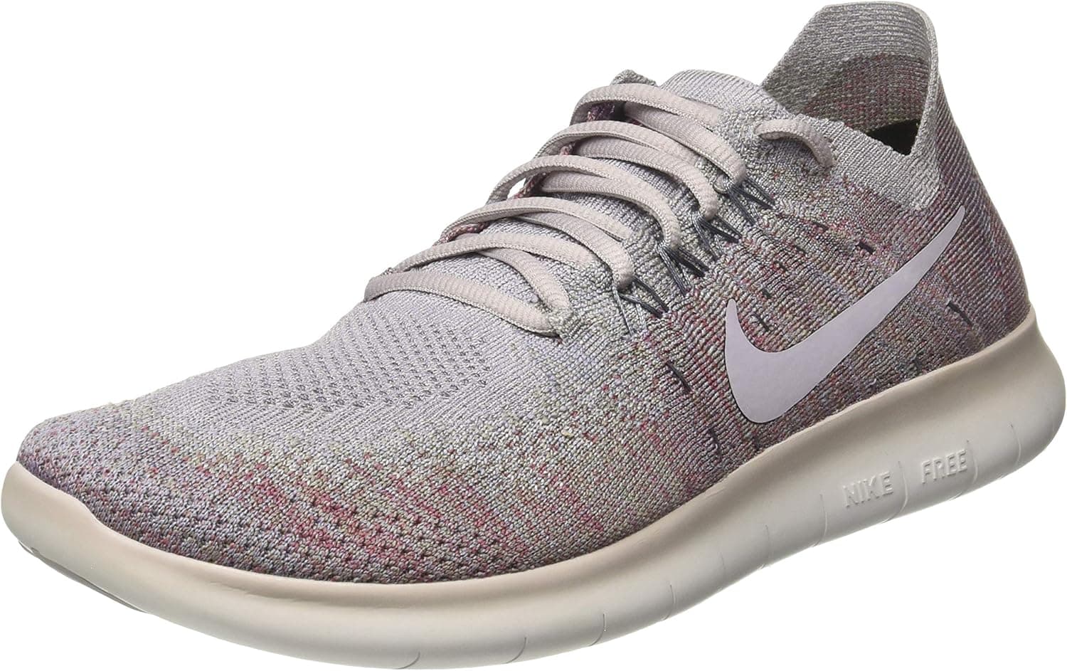 Nike Women's Free Rn Flyknit 2017 Atmosphere Grey Ankle-High Running Shoe - 7.5M