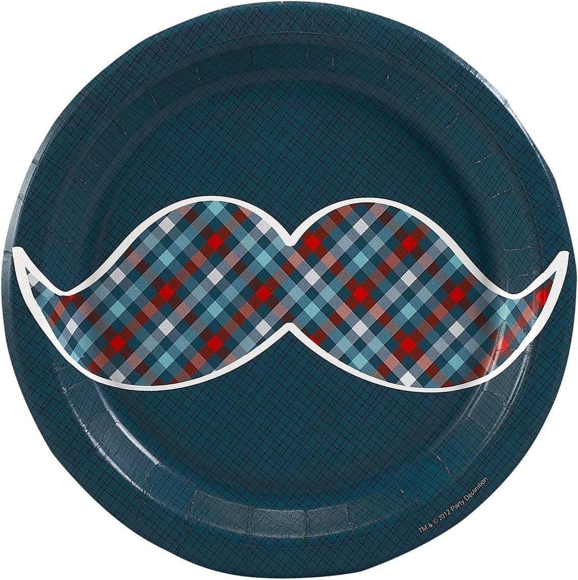 Little Man Mustache Dessert Plates (8)