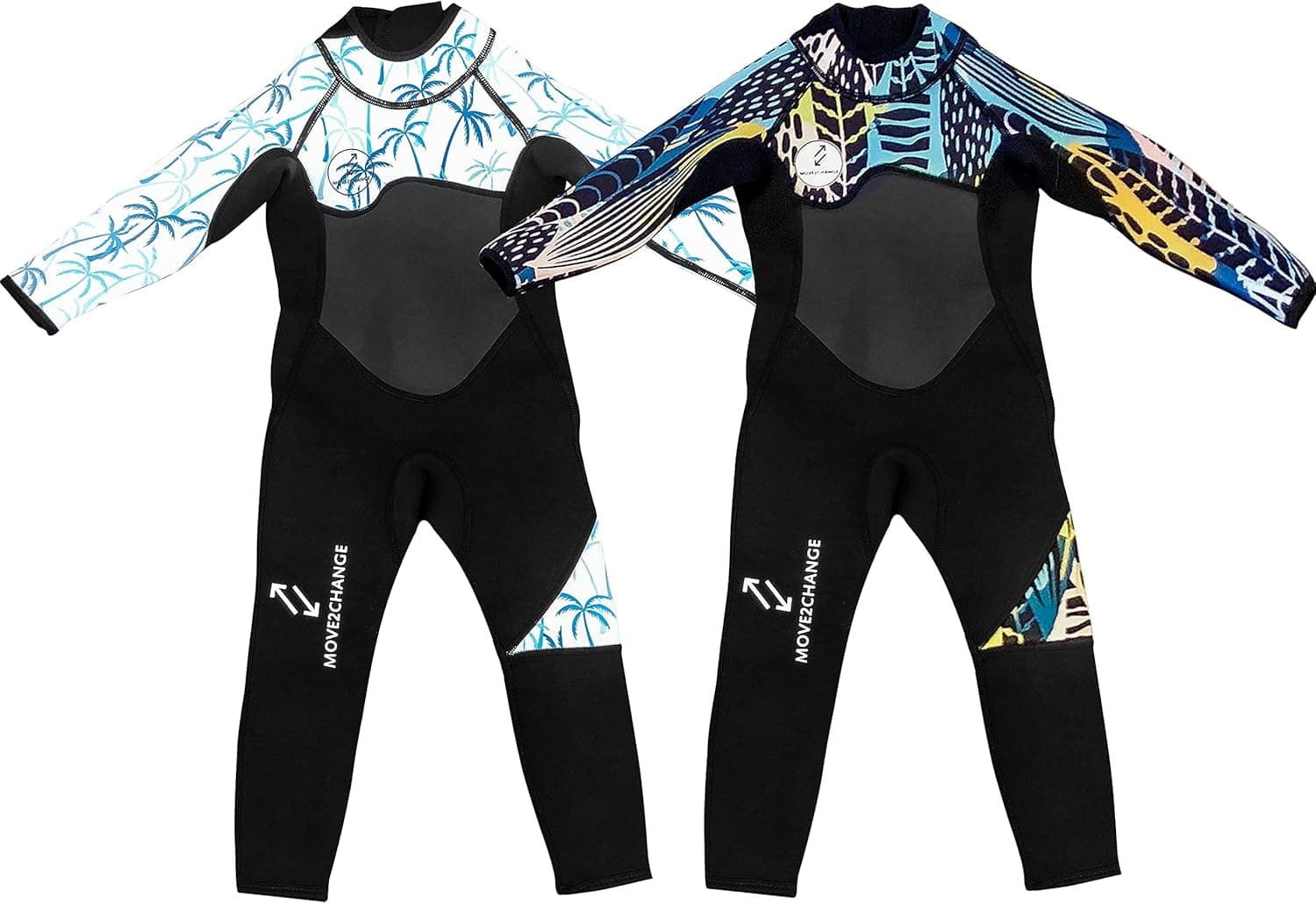 Move 2 Change Full Length Wetsuit Kids 3mm Neoprene Suit, Full Body Toddler Wetsuit, Kids Wetsuit for Boys & Girls. Swim, Surf, Play. Sun Safe Thermal Baby Swimsuit Boy, Baby Wetsuit, Kids Wetsuits