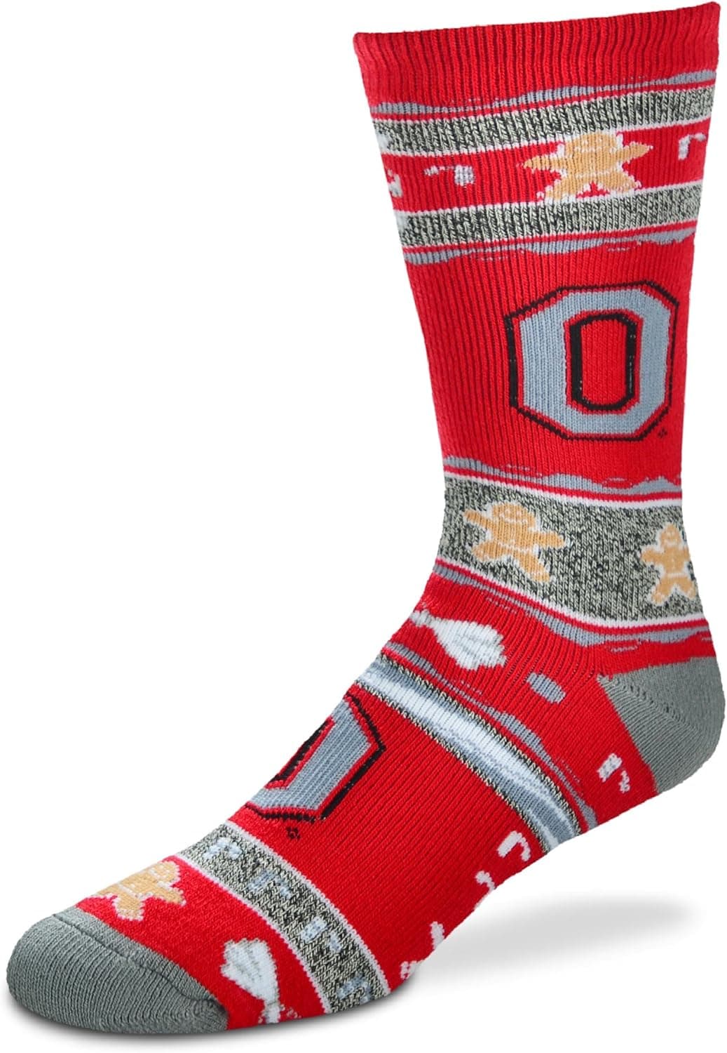 For Bare Feet NCAA Ugly Christmas Holiday Crew Socks