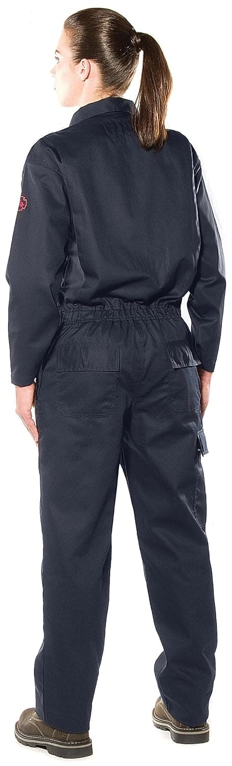 Benchmark Women's Flame Resistant Feather Weight Coverall, HRC 1, Navy, 3X-Large