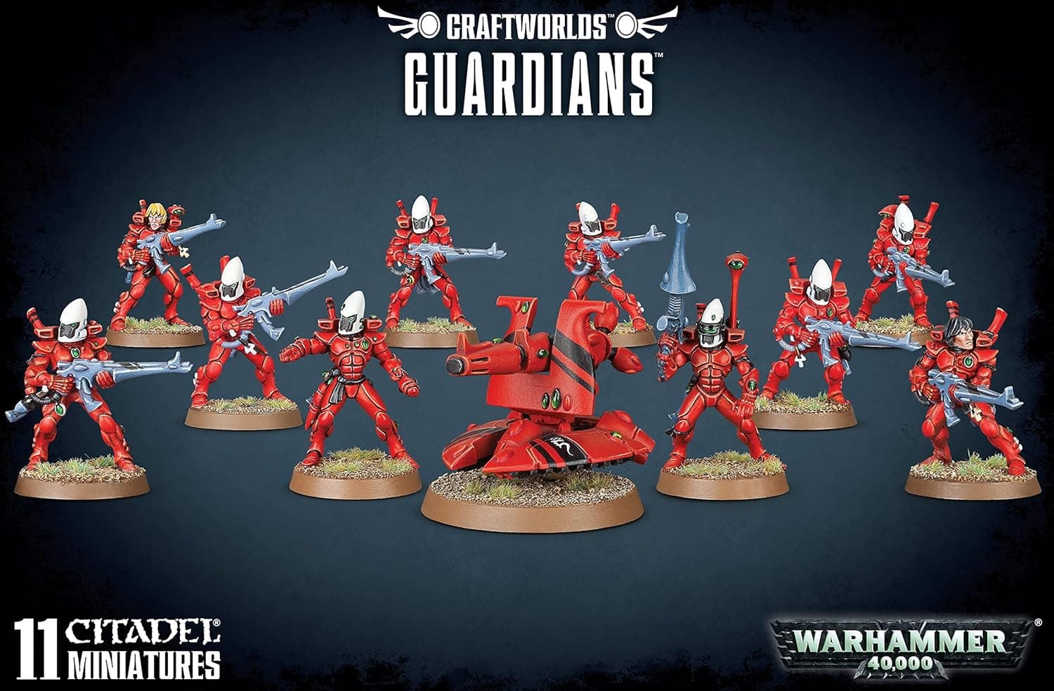 Games Workshop 99120104045" Craftworlds Guardians Miniature, Black