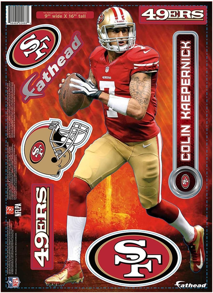 Colin Kaepernick San Francisco 49ers Fathead New 2013 Pose + Decals