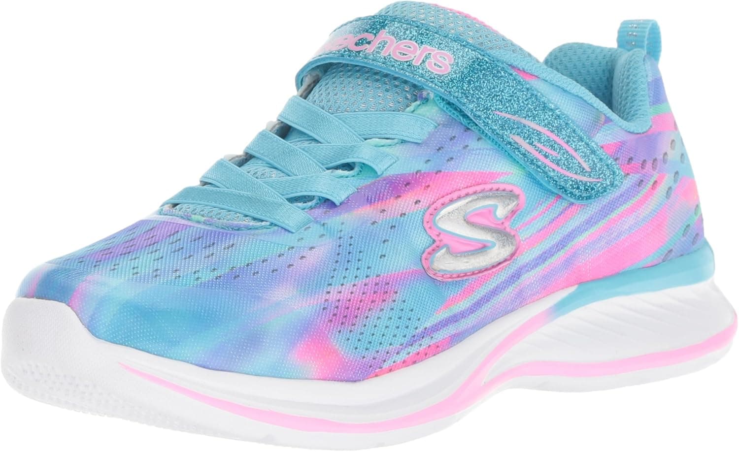 Skechers Kids Girl's Jumpin JAMS-Dream Runner Sneaker, BLMT, 2 Medium US Little Kid