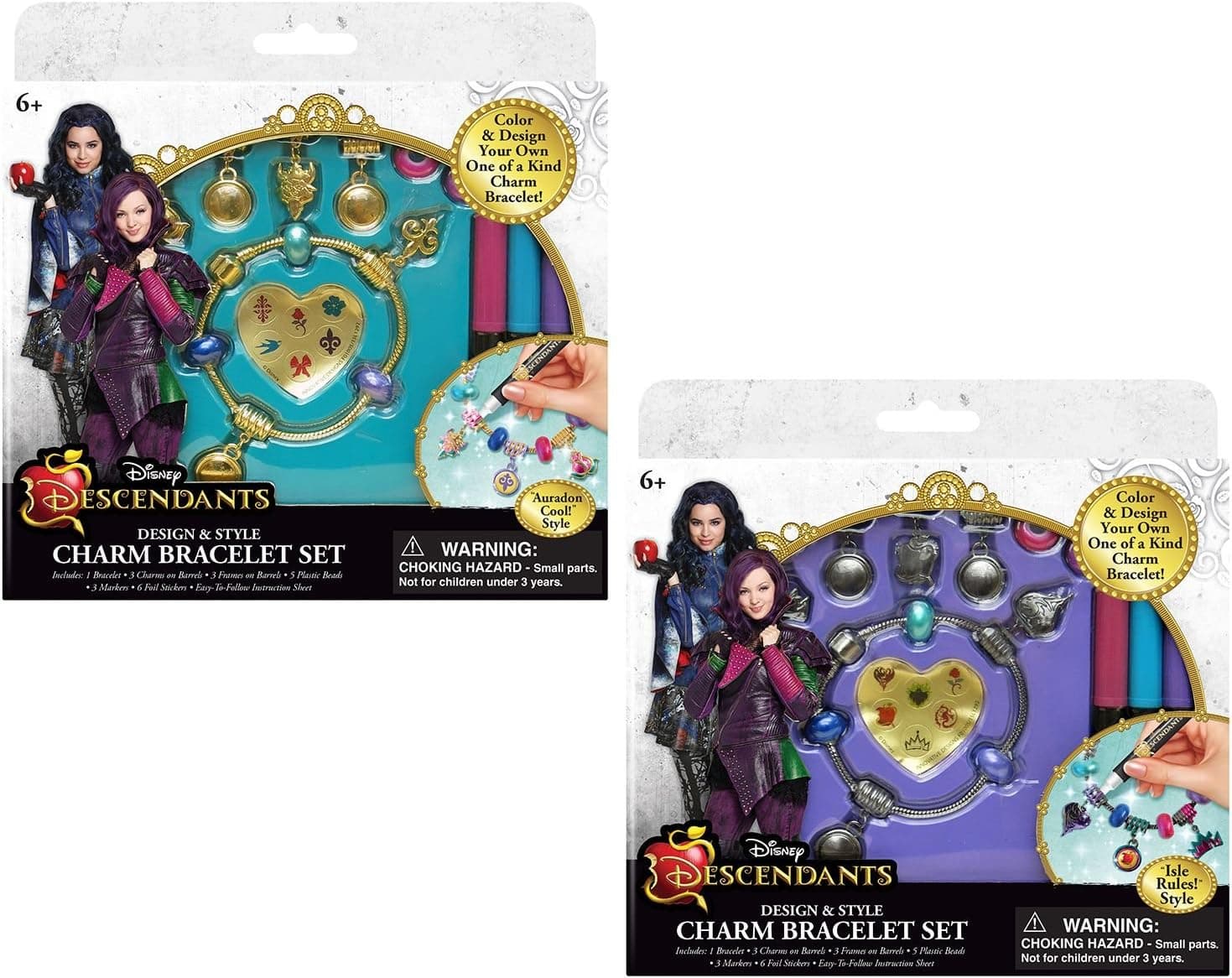 Disney Descendants Design & Style Charm Bracelets Set