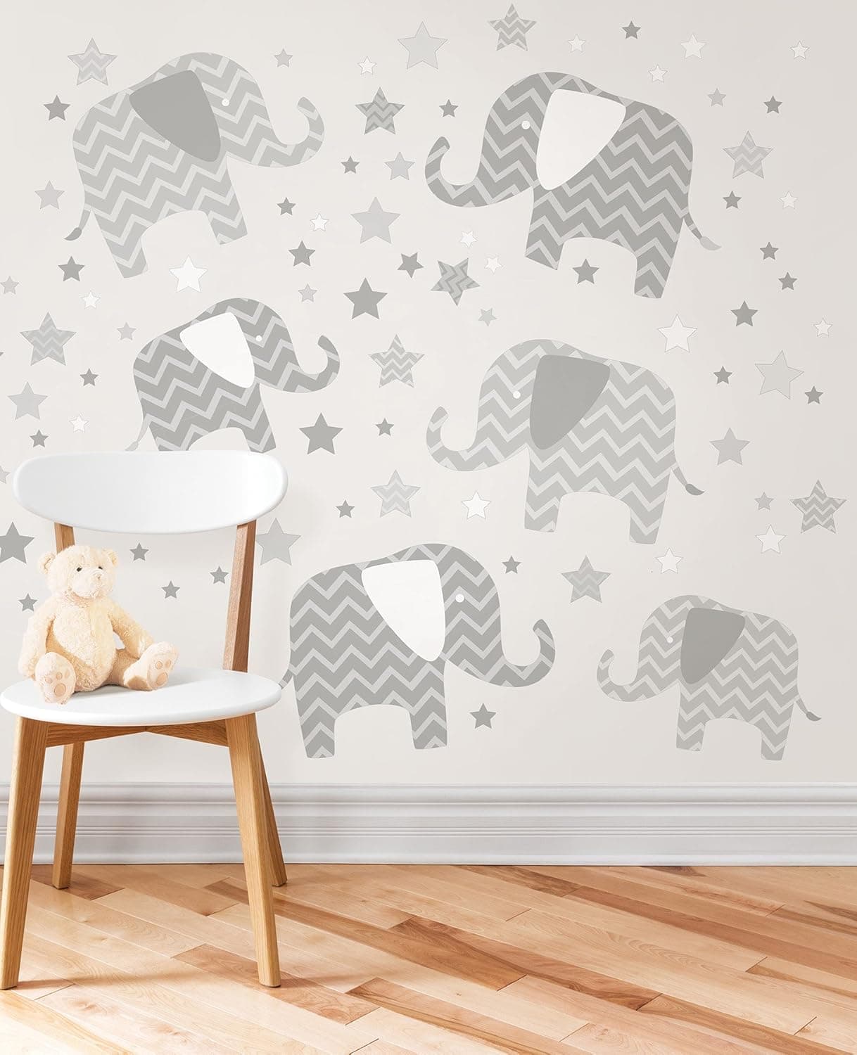 Wall Pops WPK1804 Elephants, a Ton of Love Wall Art Kit
