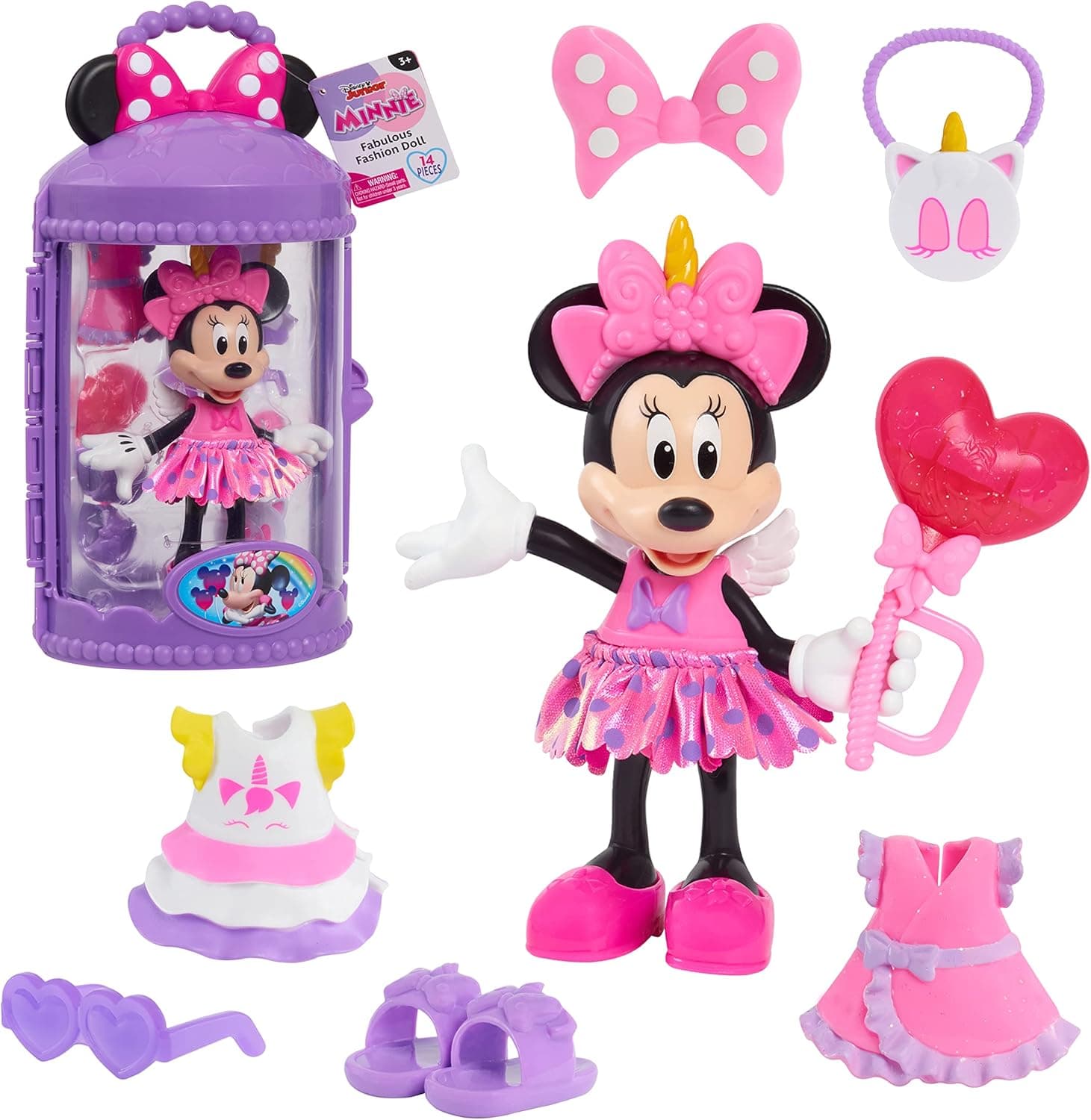 Just Play Minnie Mouse Fabulouse Fashion Doll Unicorn Fanatasy