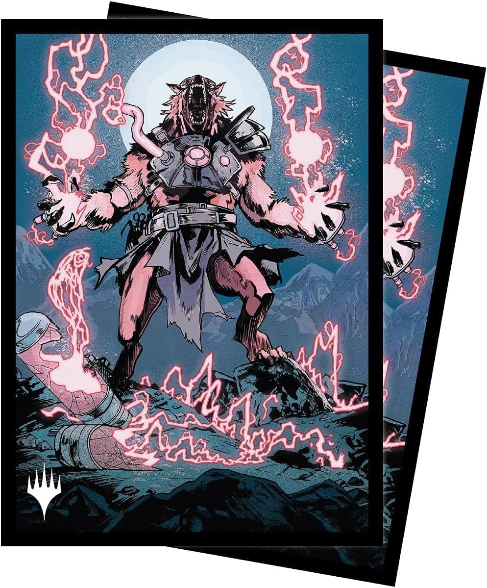 Innistrad Midnight Hunt 100ct Sleeves V4 Featuring Storm-Charged Slasher for Magic