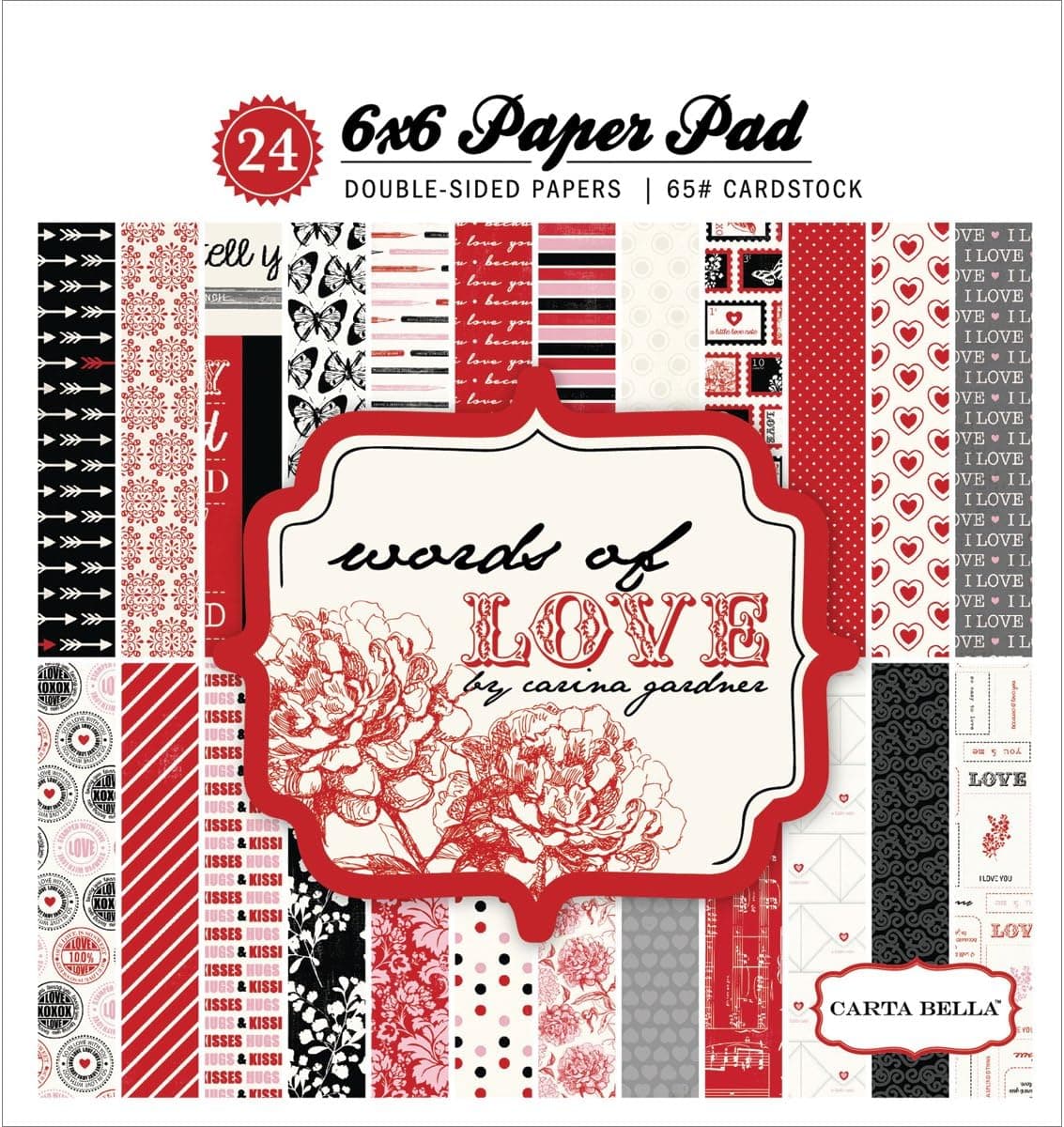 Carta Bella Paper Company Words of Love Paper Pad