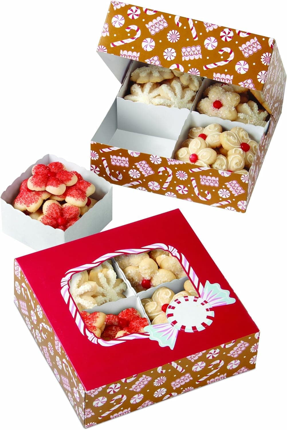Wilton Gingerbread Cottage Cookie Sampler Box Kit, 3-Count