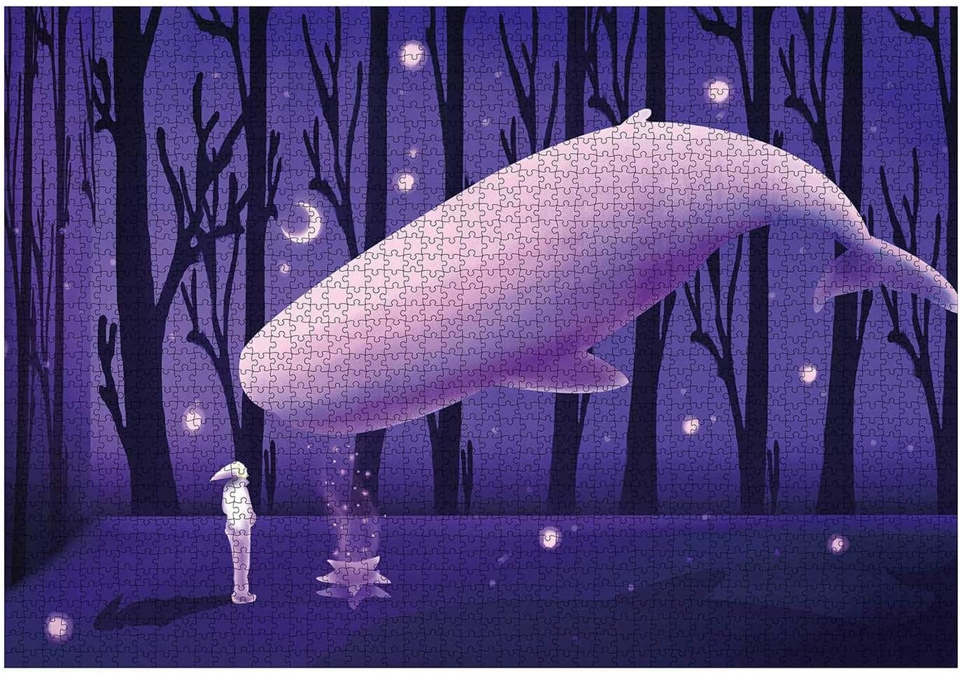 2000 Piece Jigsaw Puzzles for Adults Women Men 2000 Piece Adult Women Men Puzzles - Jigsaw Puzzles 2000 Pieces for Adults (Purple - Whale)
