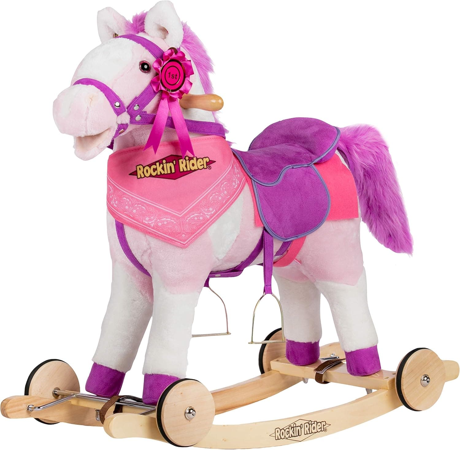 Rockin' Rider Apple 2-in-1 Horse , Pink