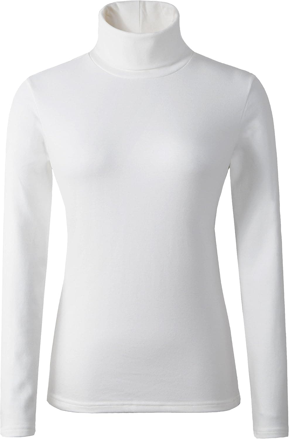 HieasyFit Women's Soft Cotton Turtleneck Top Basic Pullover Sweater