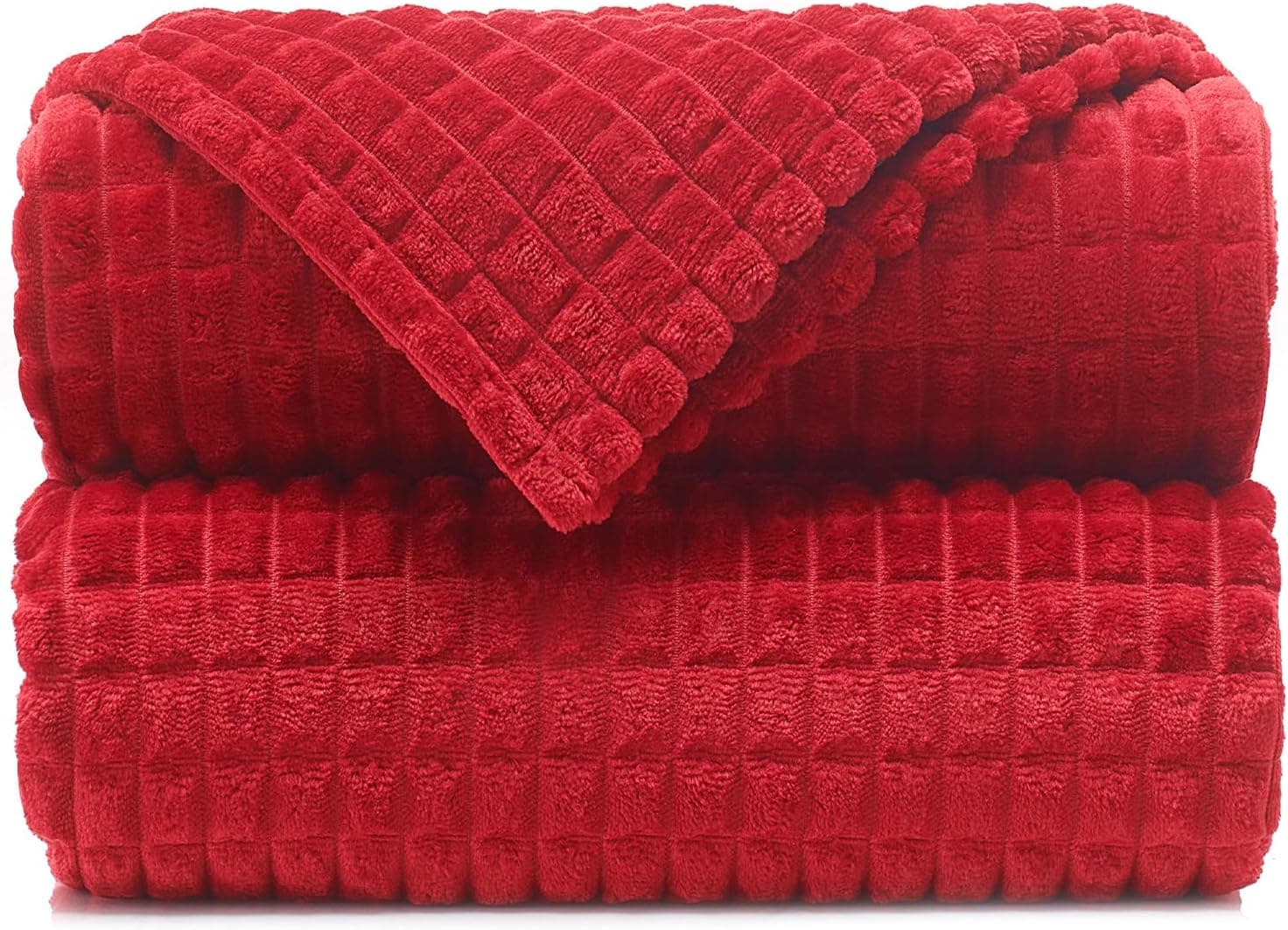 GREEN ORANGE Fleece Throw Blanket for Couch – 50x60 for Adult and Kids, Lightweight, Red Dahlia – Soft, Plush, Fluffy, Warm, Cozy – Perfect for Bed, Sofa