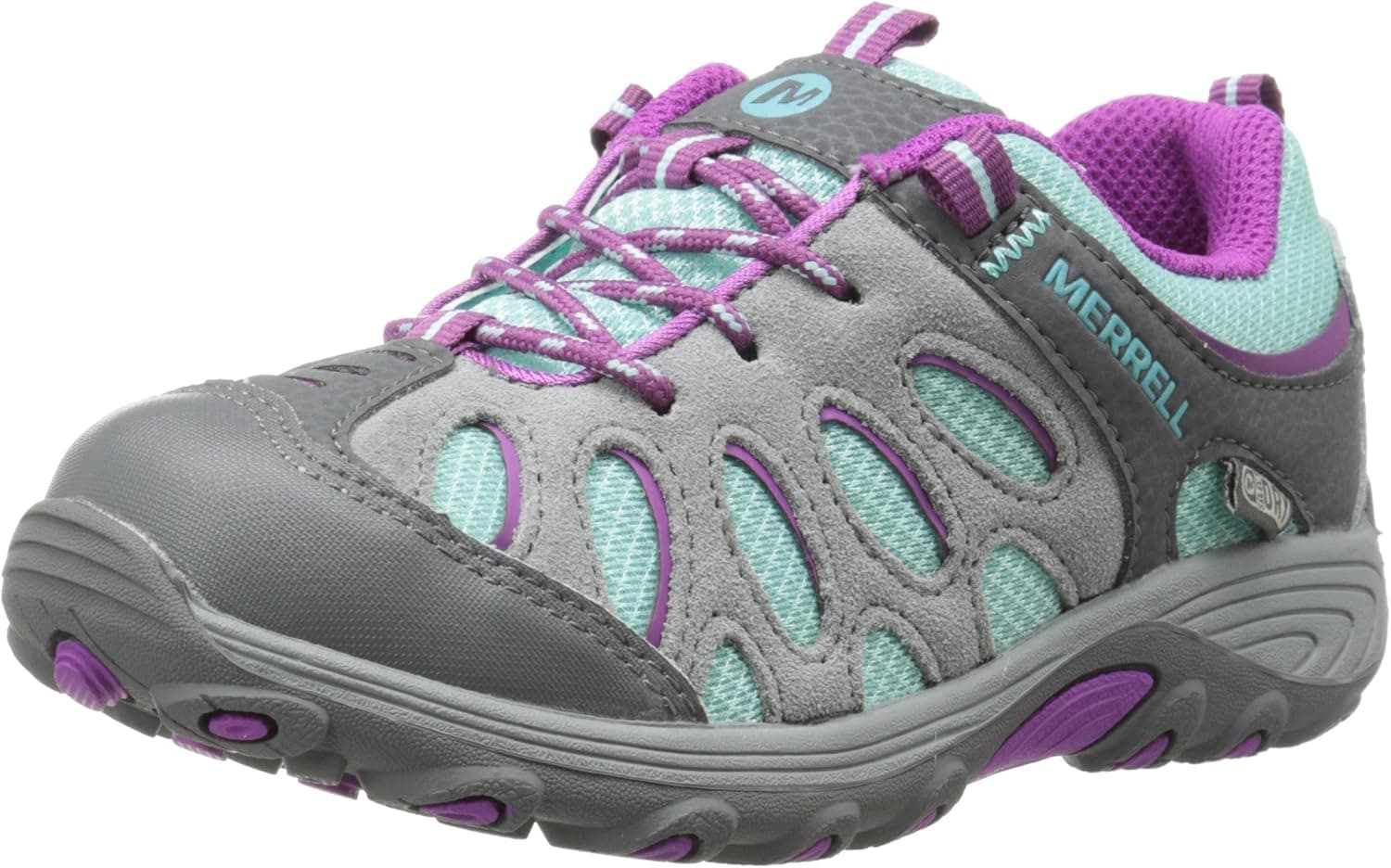 Merrell Little Kid / Big Kid, Chameleon Low WT Hiking shoe, Grey / Green