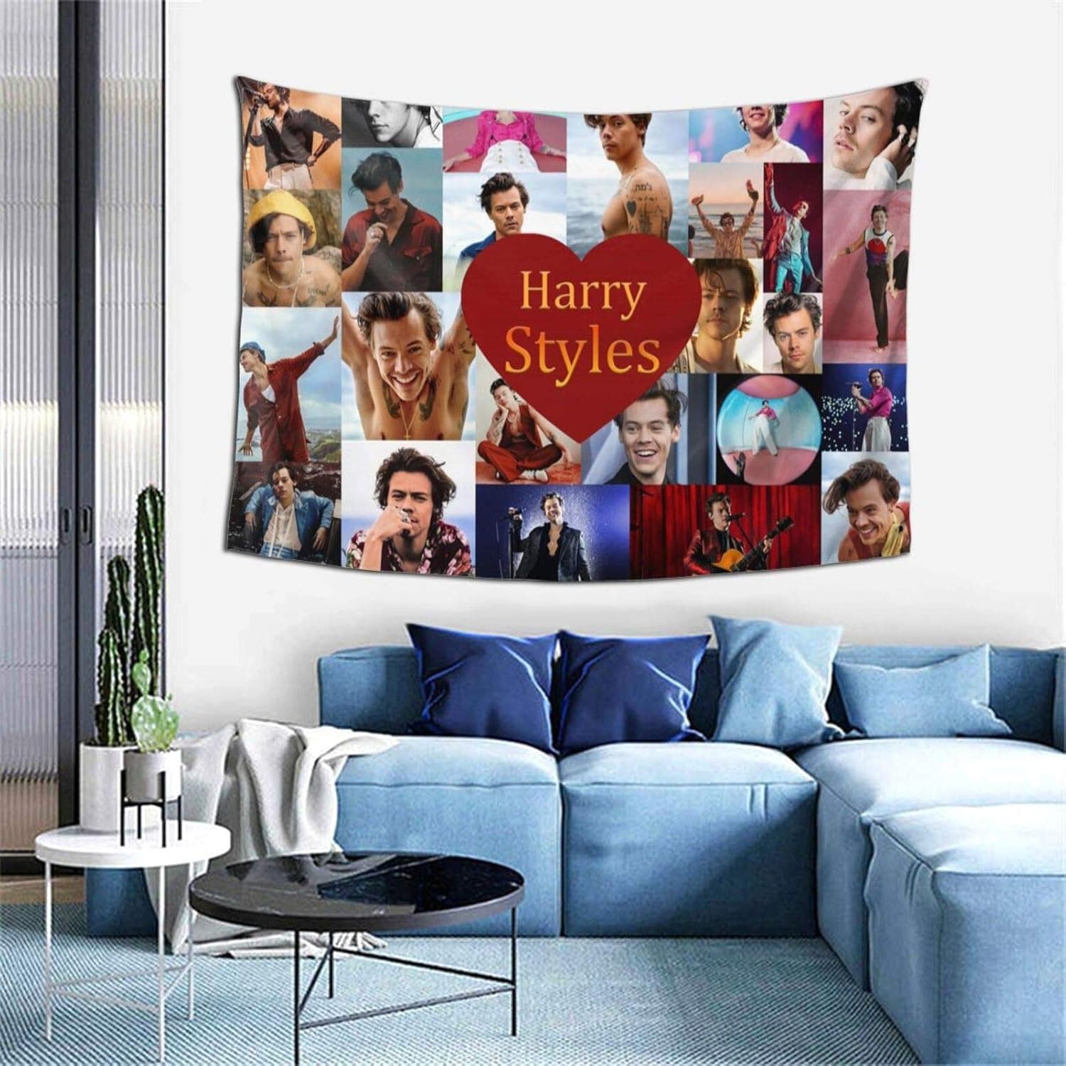 YSJSPDC Fashion Harry Art Styles Cool Tapestry Wall Hanging Tapestry For Living Room Bedroom Home Decoration 60×40 Inch Black One Size