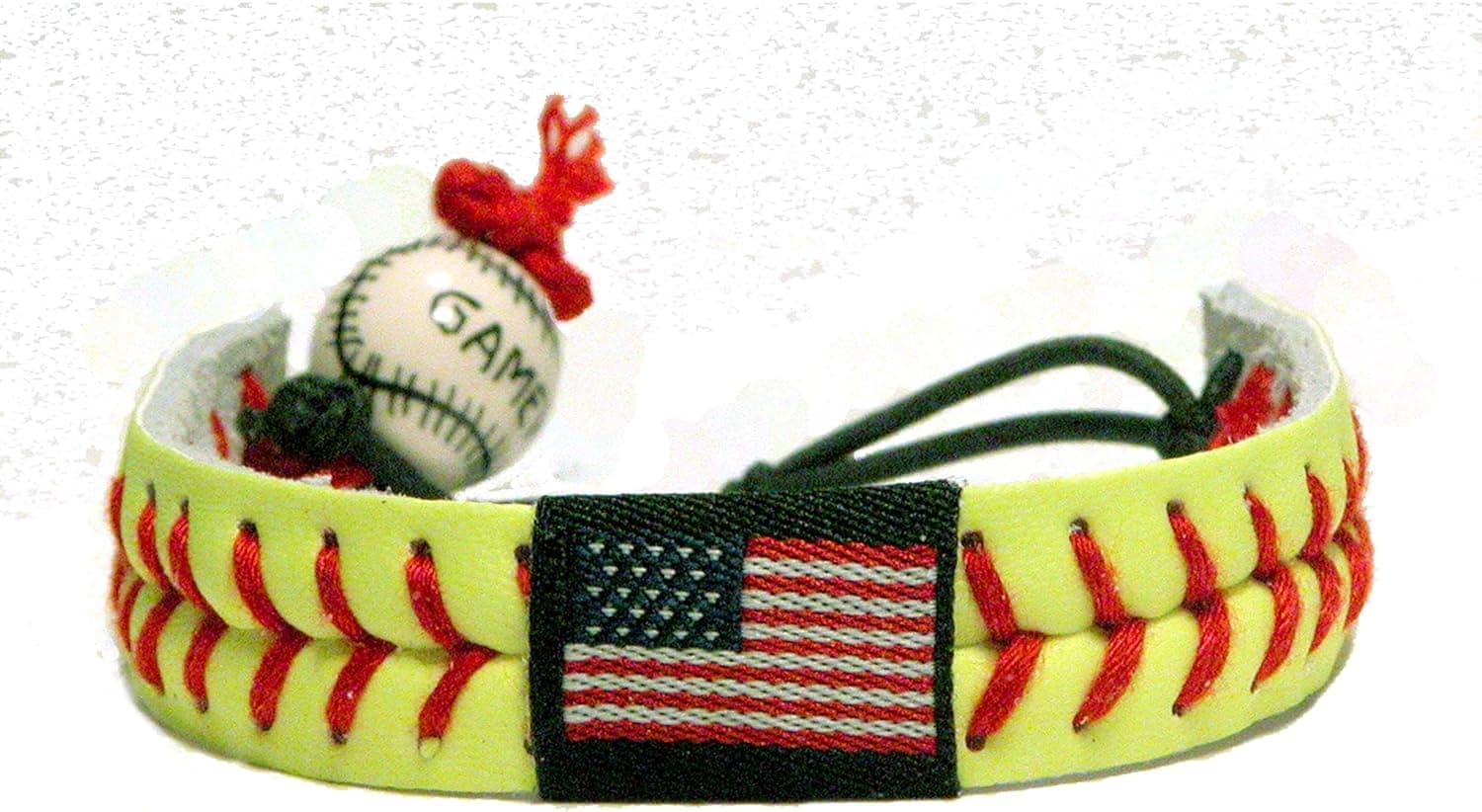 American Flag Classic Softball Bracelet