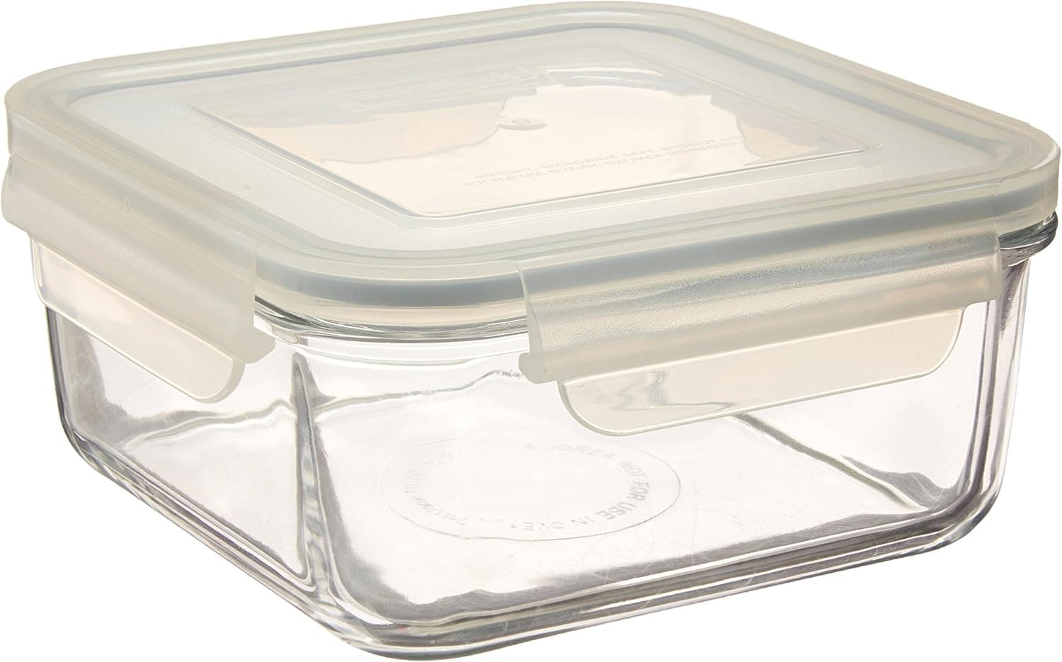 Kinetic Go Green Glasslock Square Glass Food Storage Container, Clear