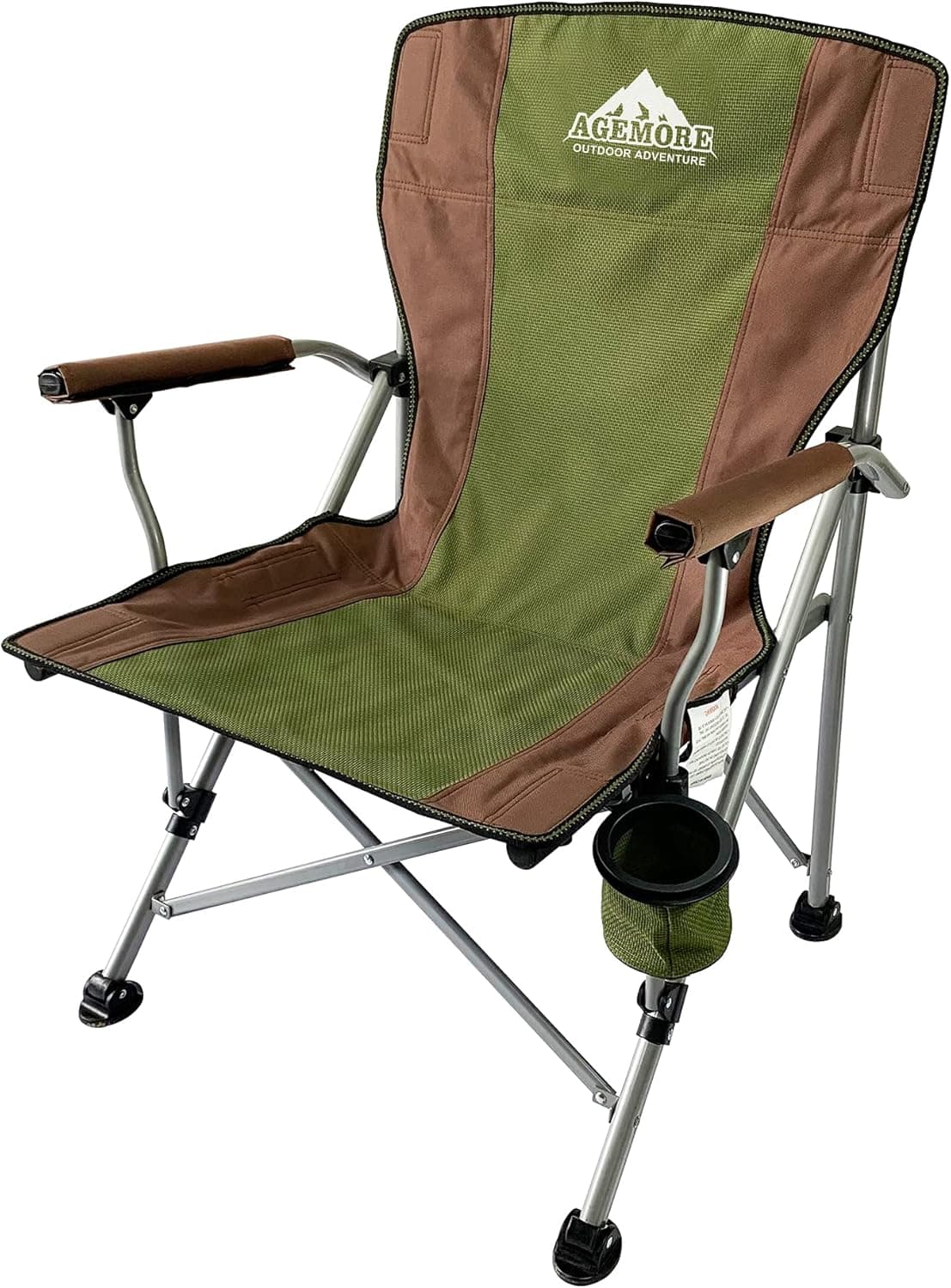 Camping Chair Portable Quad Folding Chair 600lbs Capacity Heavy Duty Oversized Chair with Cup Holder and Carry Bag, Outdoor Chair for Camping, BBQ, Beach, Travel, Picnic, Festival