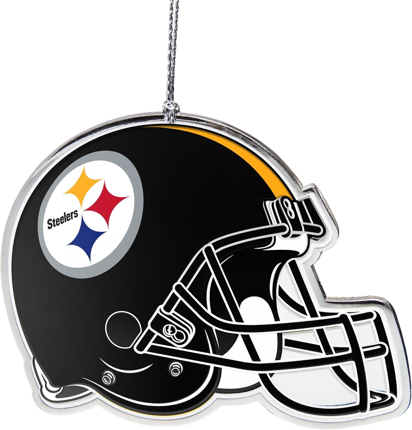 NFL Pittsburgh Steelers Flat Metal Helmet Ornament