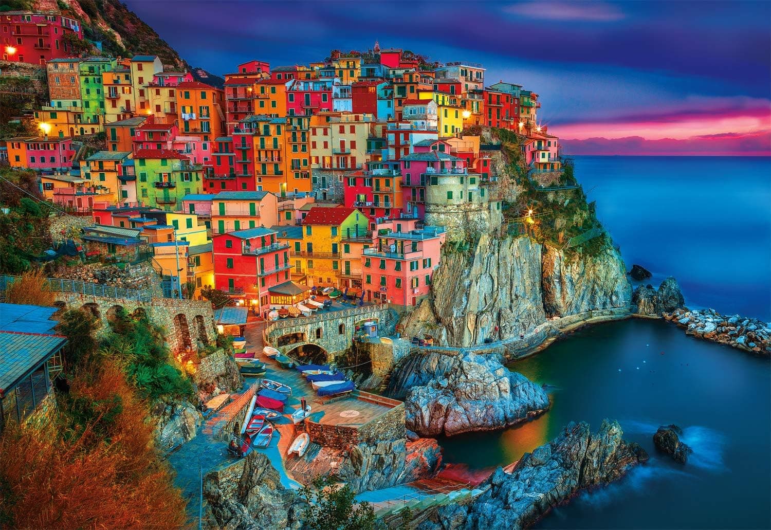 Buffalo Games - Cinque Terre - 2000 Piece Jigsaw Puzzle, Suitable for 14-15 year olds