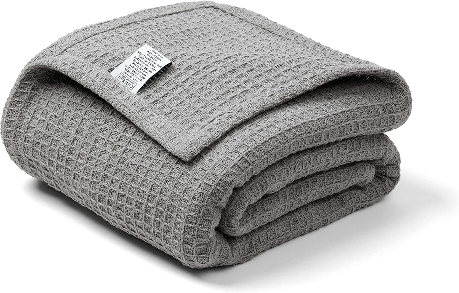 100% Cotton Blanket, Cooling Blankets, Summer Blankets King Size, Waffle Blanket, Lightweight Blanket, King Size Throw Blanket, Soft Blanket, King Size Blankets, 108 X 90 Inch - Dark Grey