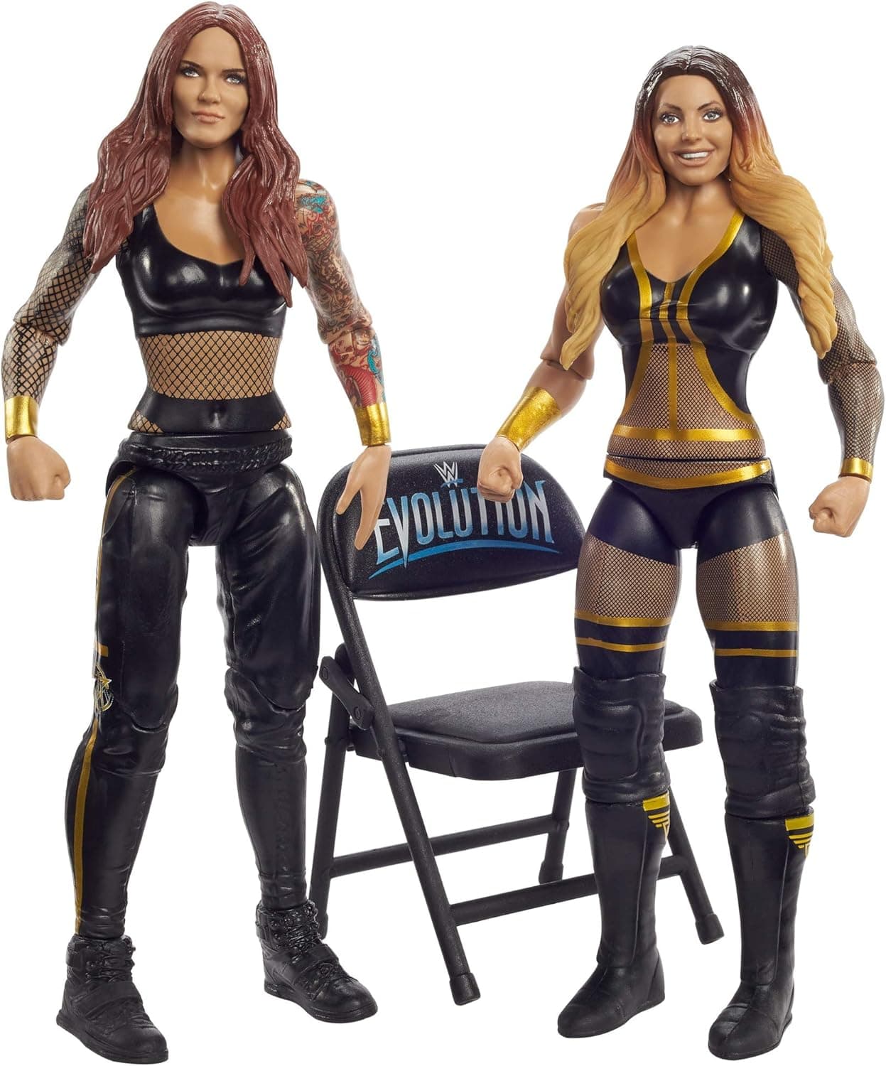 WWE Lita vs Trish Stratus Battle Pack Series #64 with Two 6-inch Articulated Action Figures & Ring Gear