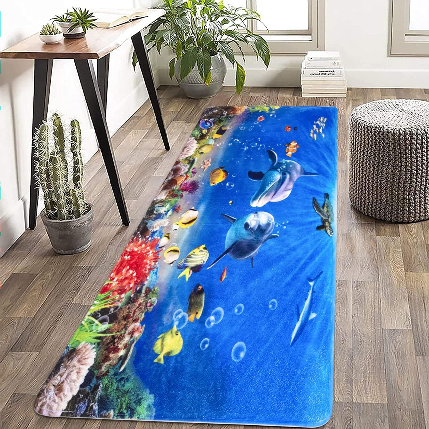 Bathroom Runner Rug,Non Slip Carpet Runner Rugs with Rubber Backing,Memory Foam Bath Mat,Washable Large Size Runner Long Mat for Bath,Hallway,Bedroom,Laundry Rug,Kitchen Mat 6ft X 2ft.