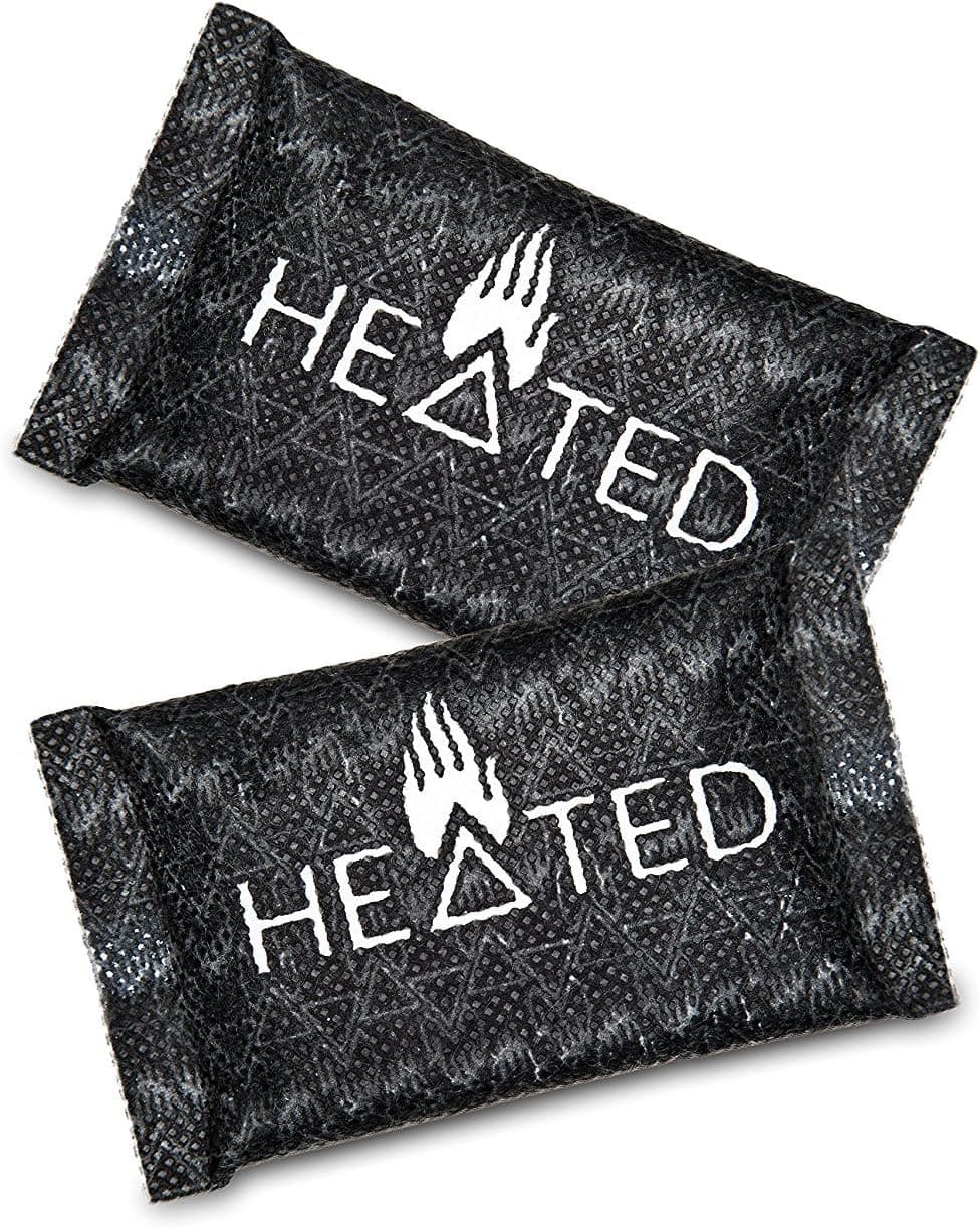 Heated HAND WARMERS - Keep Your Hands, Feet and Toes Warm With Disposable, Biodegradable Heat Packs - Wear in Your Boots, Socks, Gloves or Pocket - Includes 2 Pairs / 4 Packets for 16 Hours of Heat