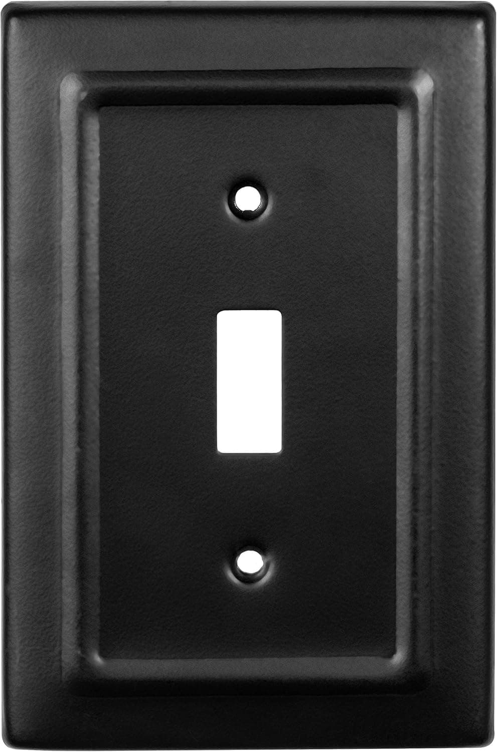 Monarch Abode 19151 Architectural Single Wall Switch Plate, 1-Gang, Matte Black