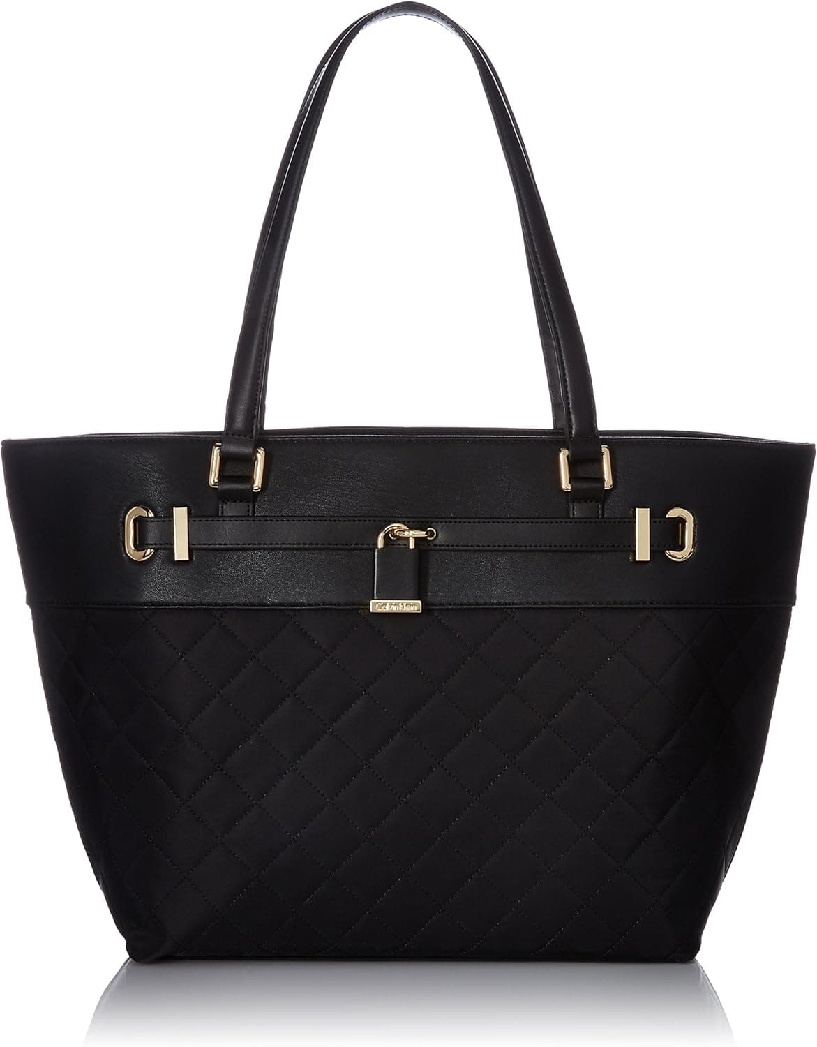 Calvin Klein Lock Quilted Tote