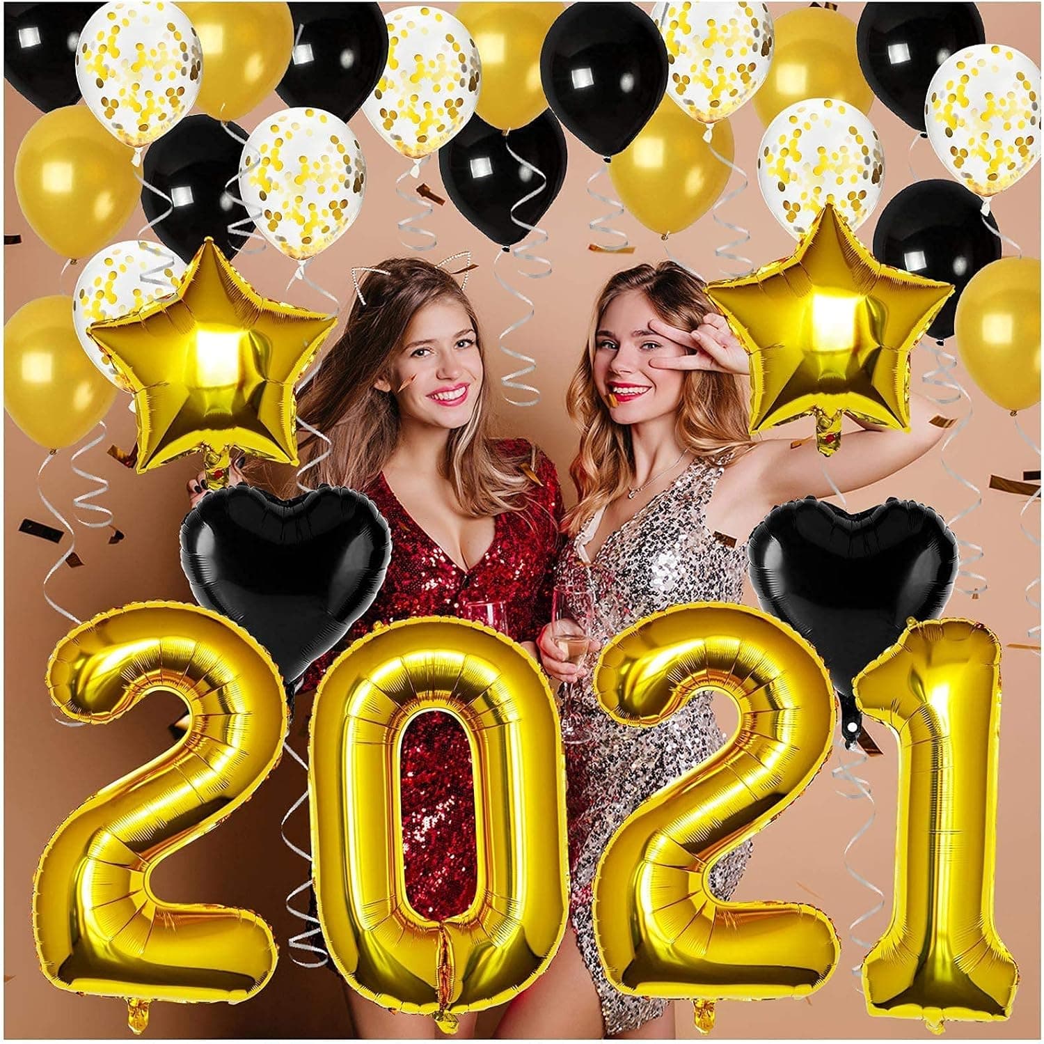 40 Inch 2021 Graduation Balloons - Graduation Party Supplies Balloons Decoration for Grad Party Decorations 2021 Graduation Party Supplies Mylar Balloons Kit for Class of 2021 Decor