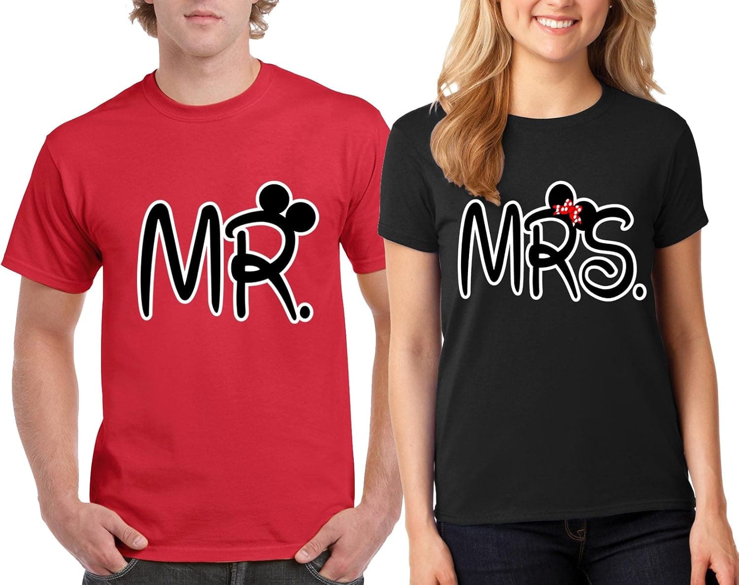 Matching Couple Valentines Day Special Minnie Mickey Lovely T-Shirt Couples