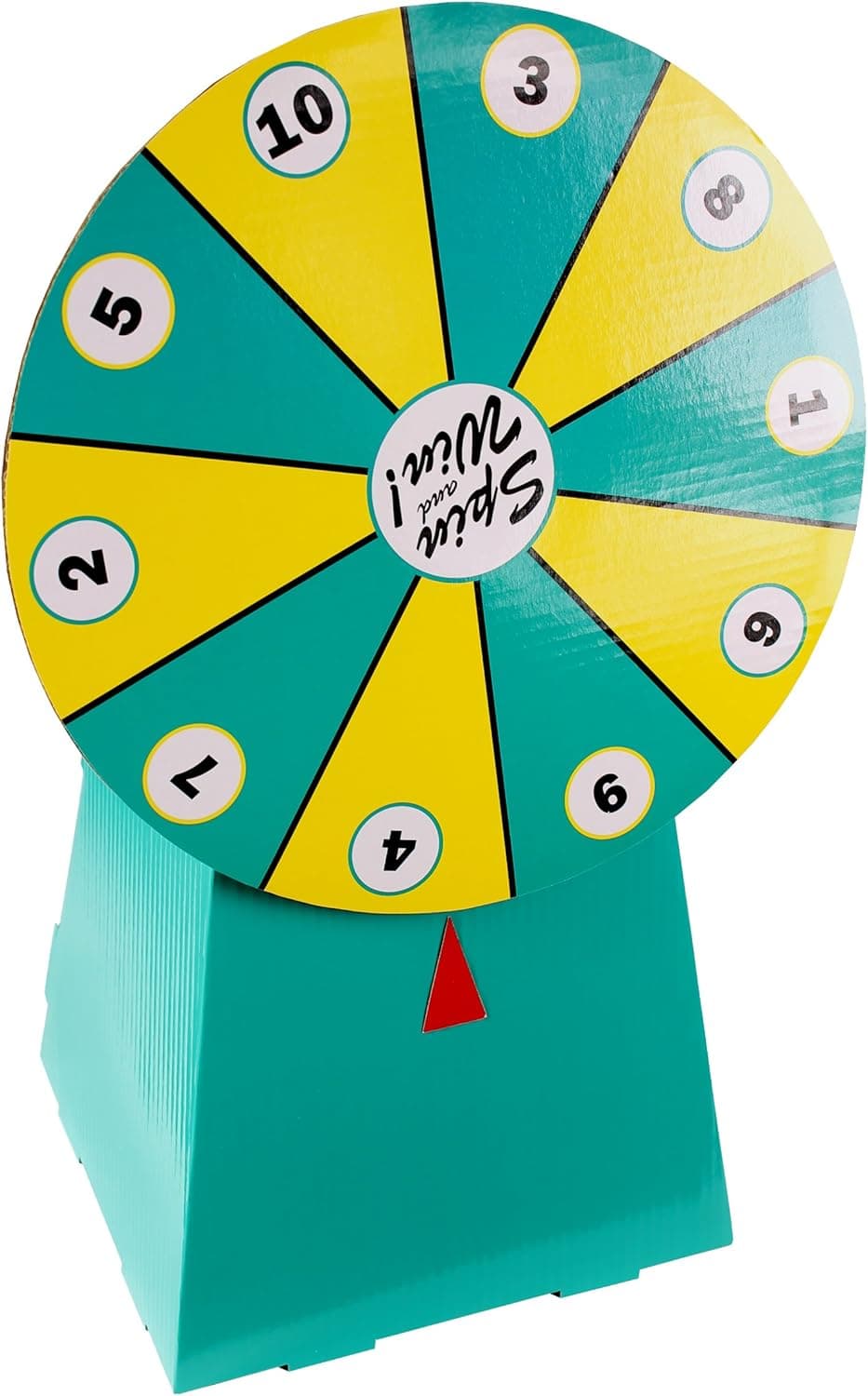Displays2go Countertop Prize Wheel, 14 x 22 x 9.75-Inch