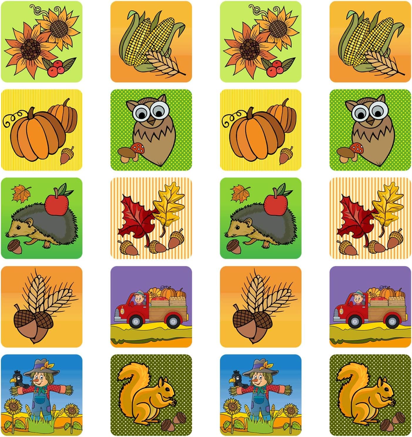 160 Pieces Fall Stickers PVC Thanksgiving Fall Stickers 10 Patterns Fall Classroom Decor Autumn Leaves Pumpkin Maple Leaf Stickers for Student