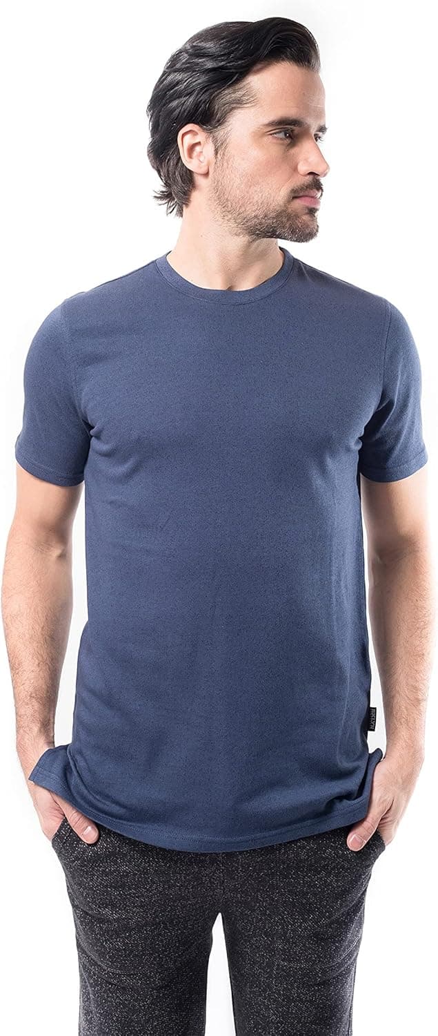 Brooklyn Athletics Men's Marl Athletic Fit Short Sleeve T-Shirt