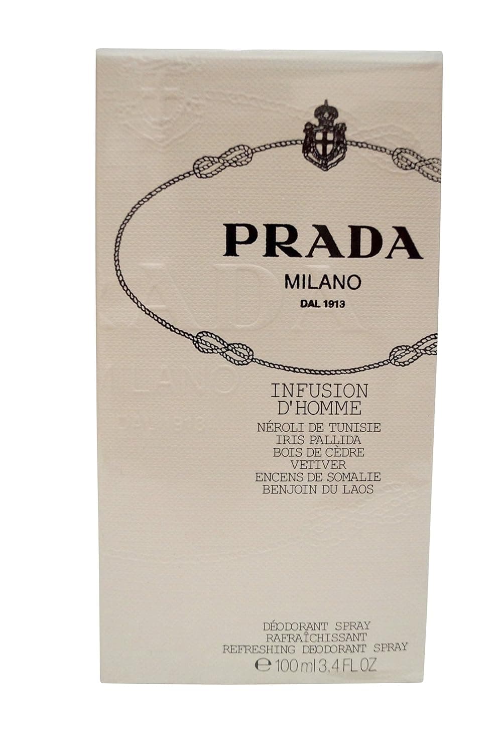 PRADA INFUSION D'HOMME by Prada for MEN: DEODORANT SPRAY 3.4 OZ