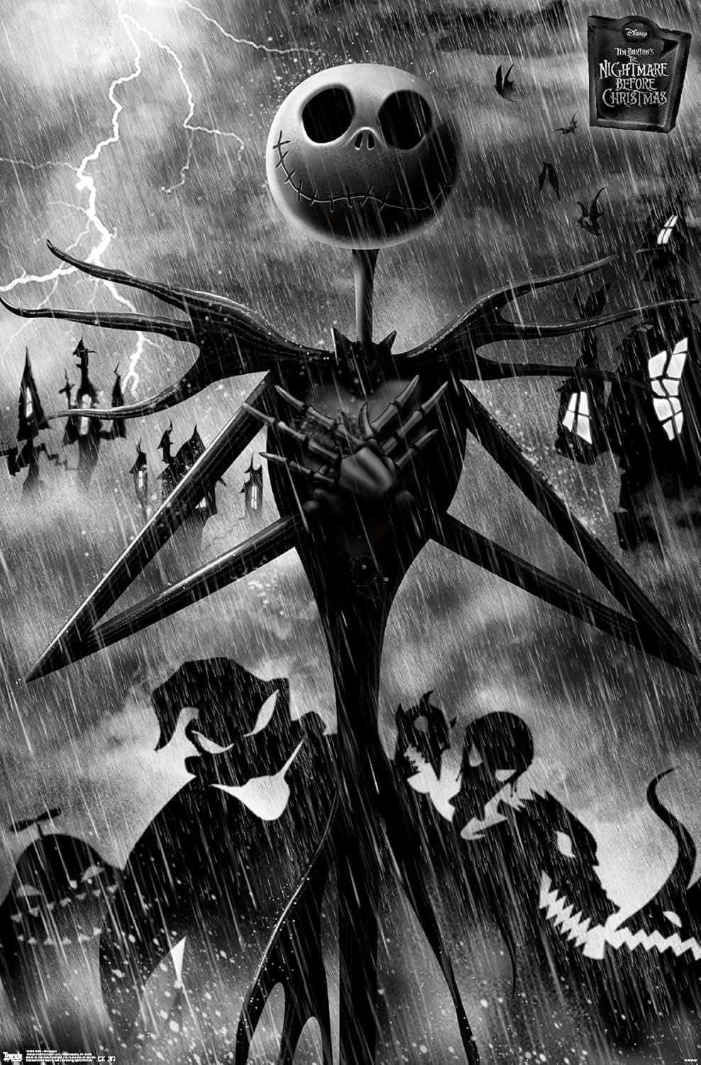 Trends International The Nightmare Before Christmas Shadows Wall Poster 22.375" x 34"