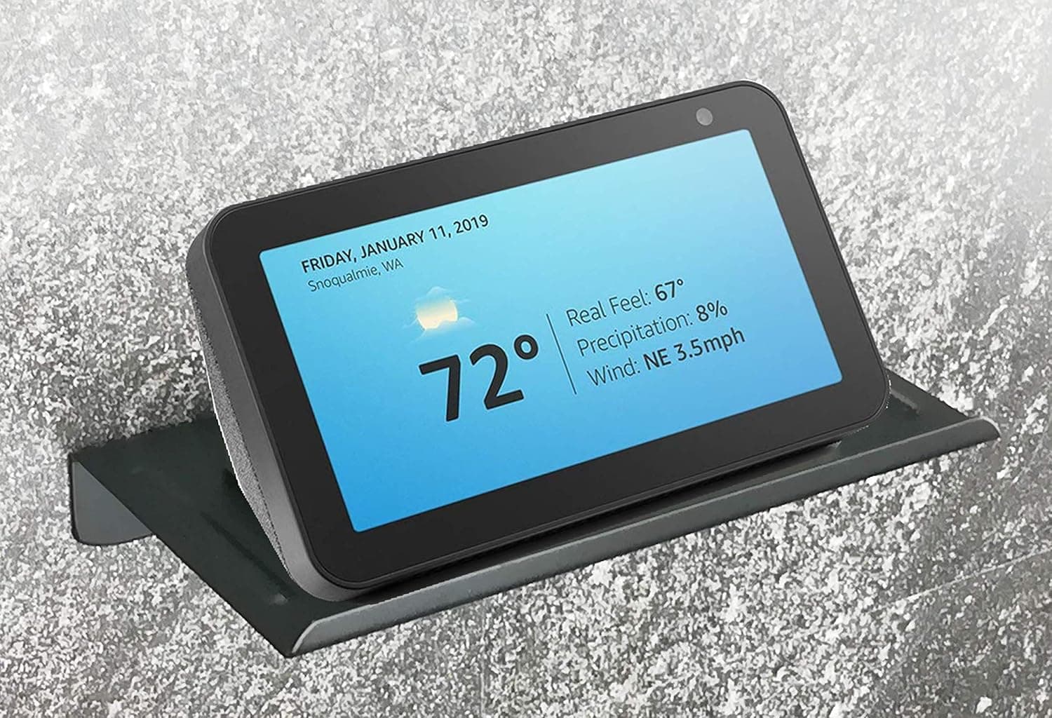 Wall Mounted Holder in Bathroom Stainless Steel Echo Show 5 Holder Stand, Suitable for iPhone, IPad, Speaker