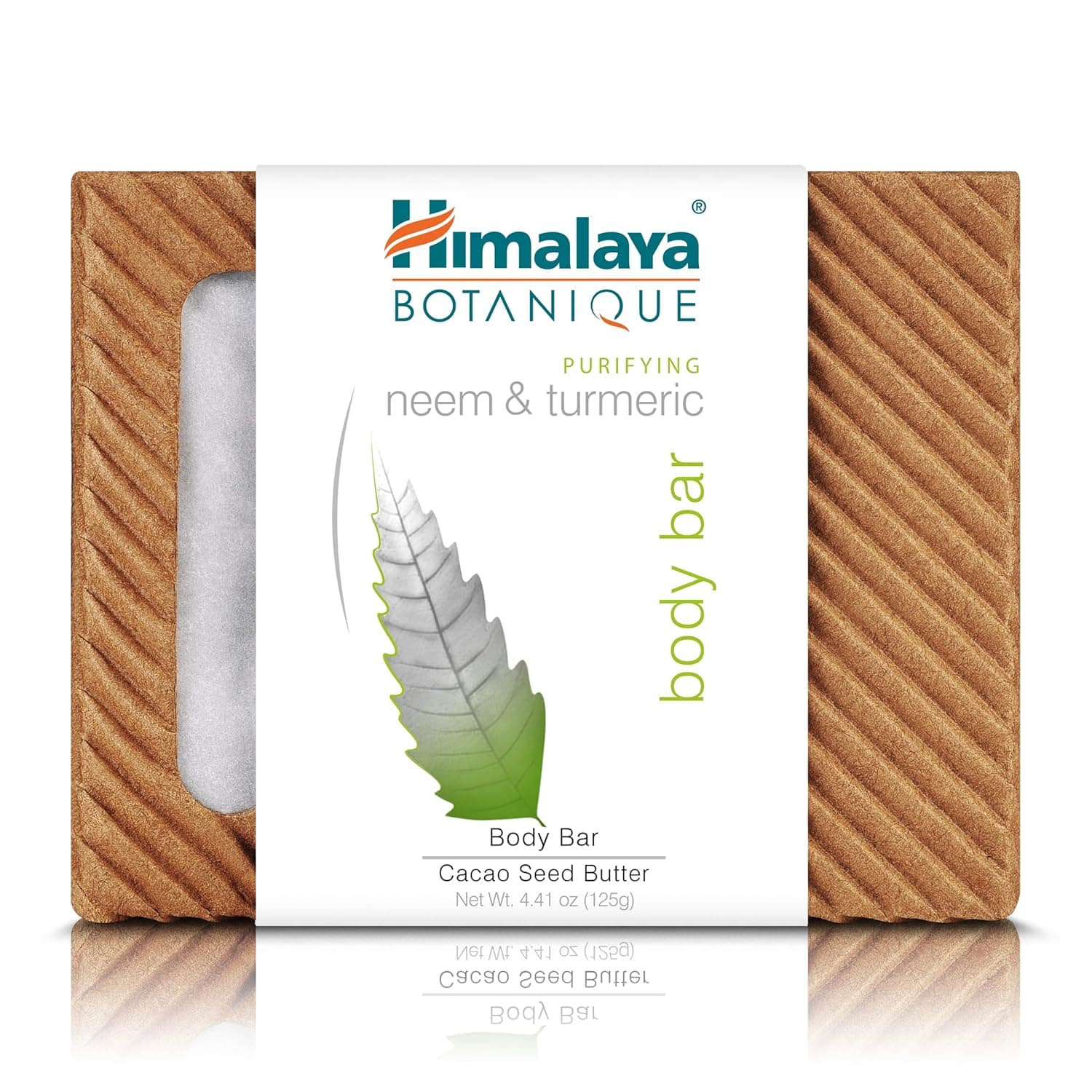 Himalaya Botanique Purifying Body Bar for a Total Body Deep Cleaning for Oily and Acne Prone Skin , Purifying Neem & Turmeric, 4.41 Ounce