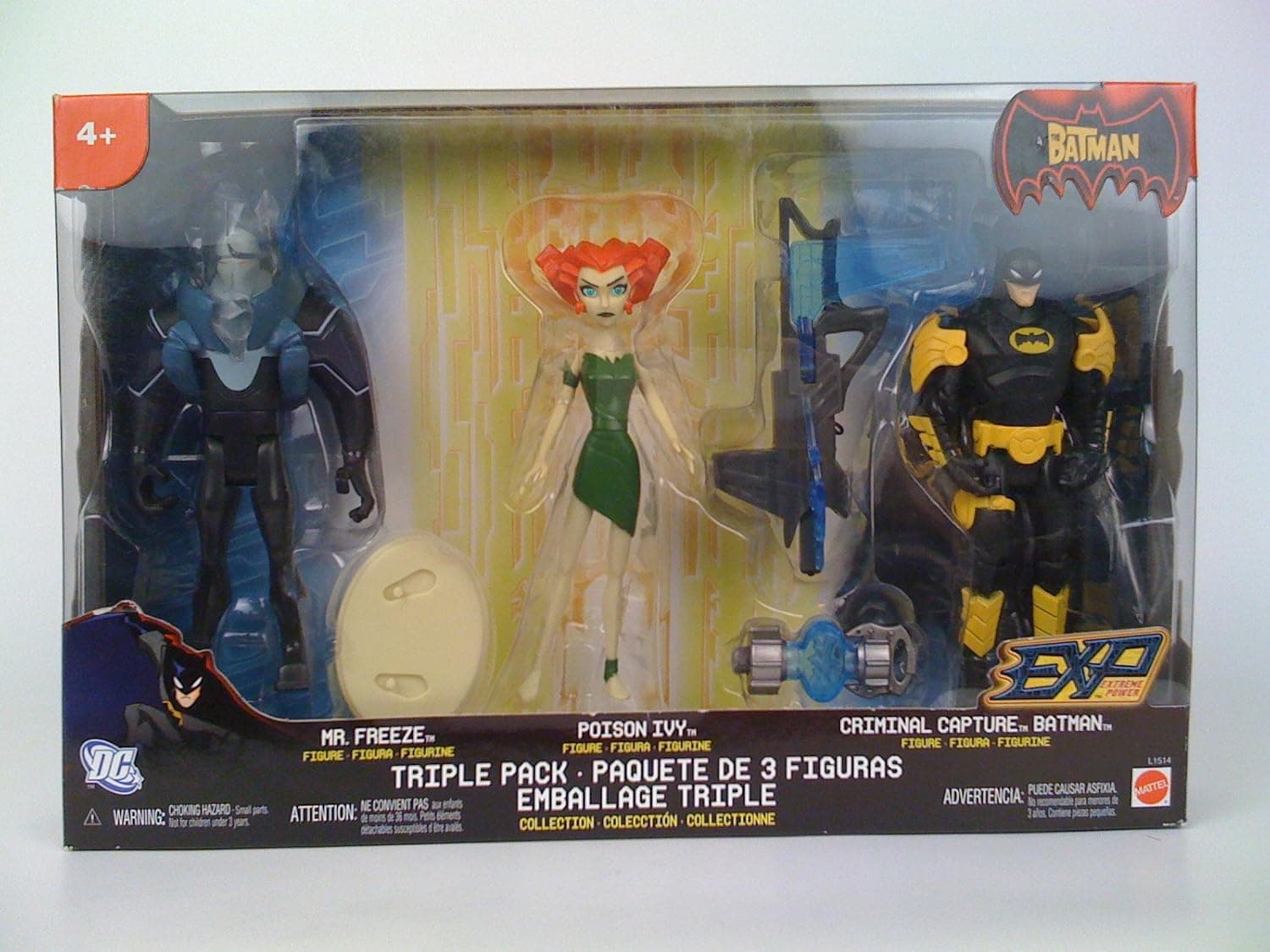 The Batman EXP Action Figure 3-Pack Mr. Freeze, Capure Batman & Exclusive Poison Ivy