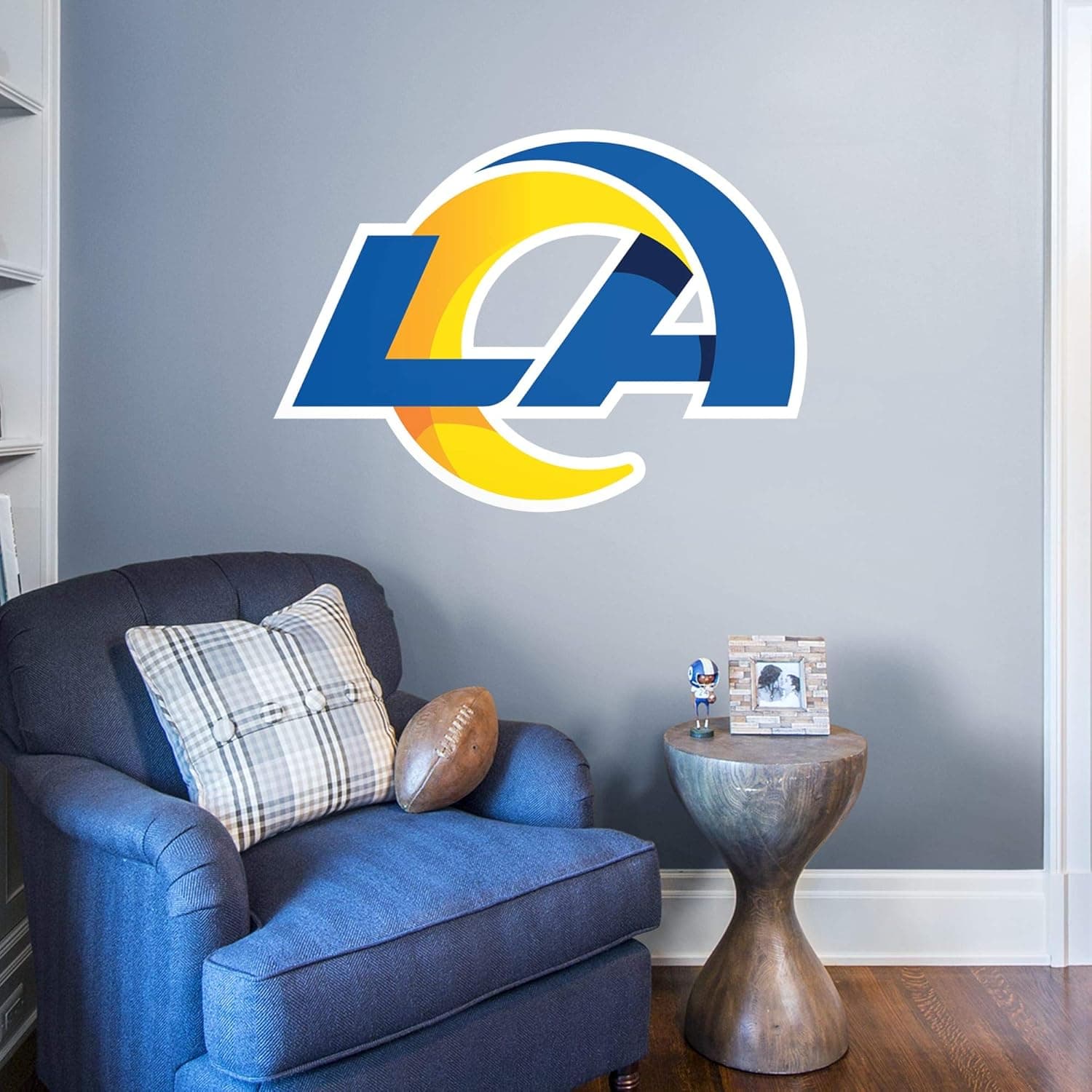 FATHEAD Los Angeles Rams: Logo - Officially Licensed NFL Removable Wall Decal
