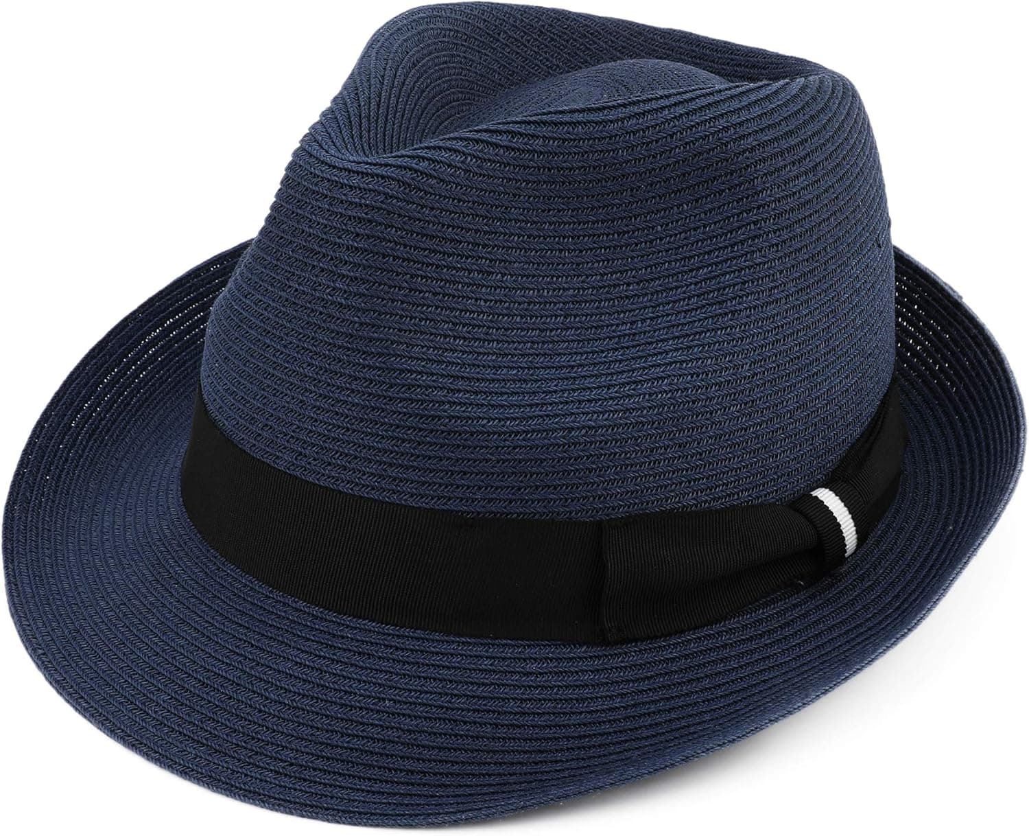 Melesh Classic Sun Straw Trilby Fedora Hat