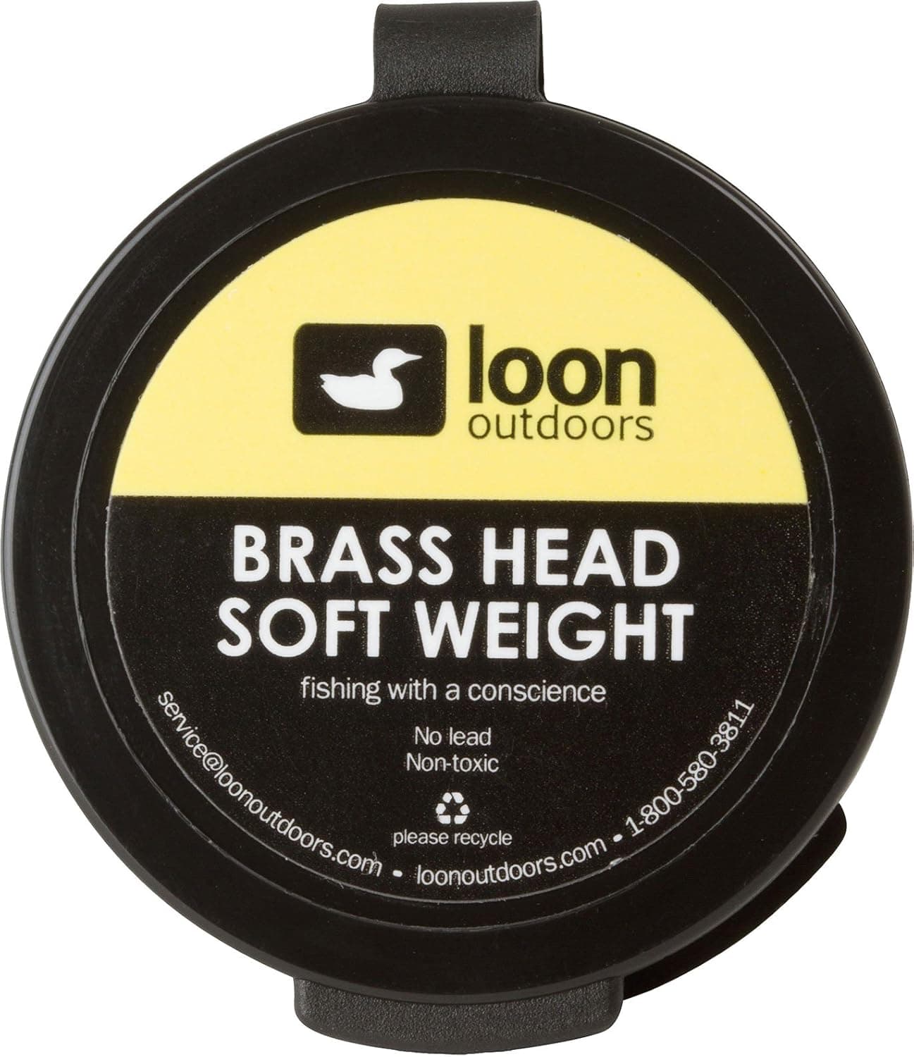 Loon Outdoors Brass Head Soft Weight Lead Free Putty Fly Fishing