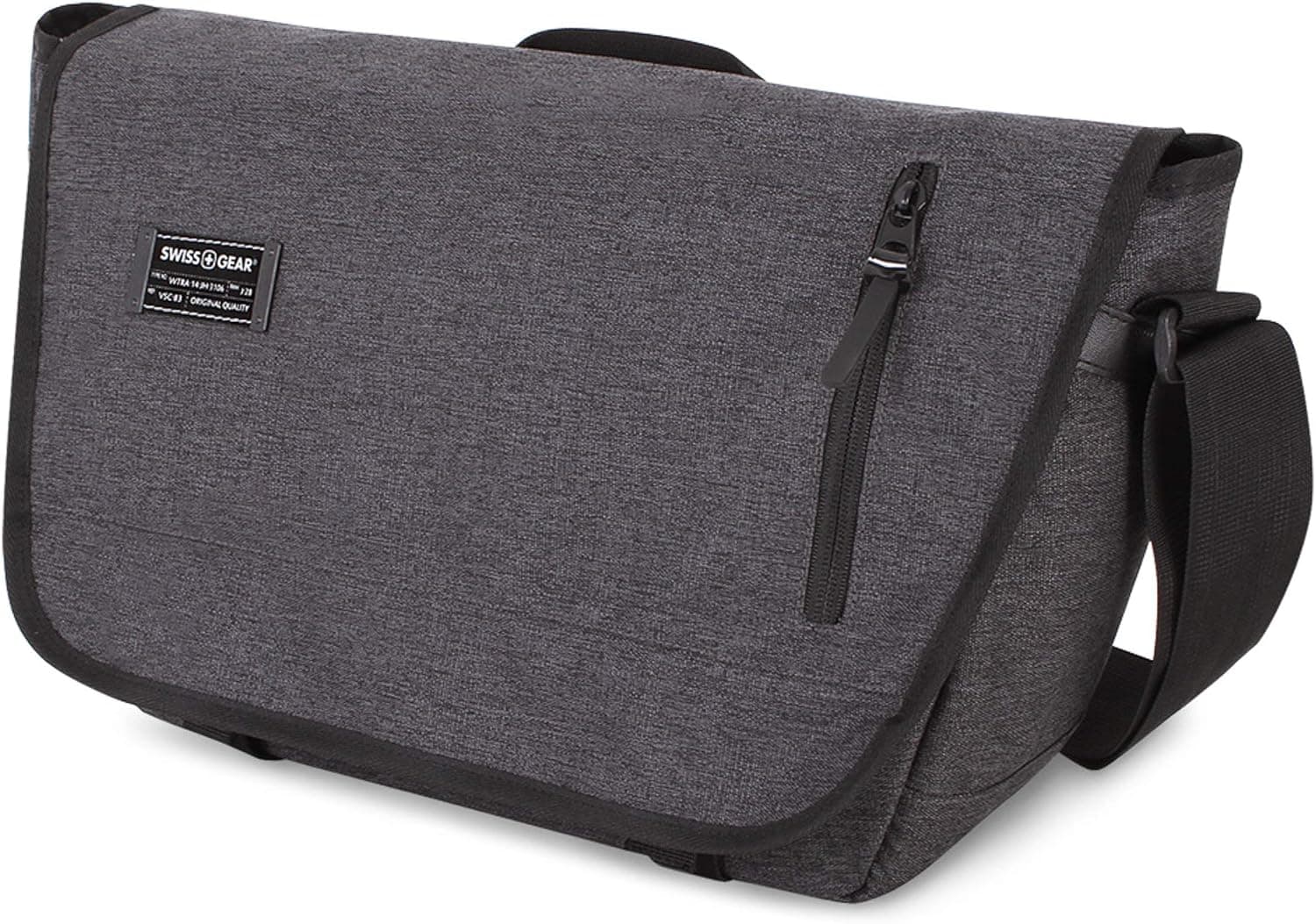 SWISSGEAR Multi-Functional 13-inch Laptop Messenger Bag | Travel, Work, School | Men's and Women's - Heather Gray