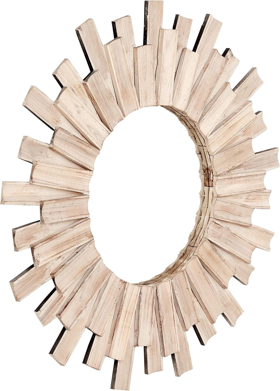 Signature Design by Ashley Donata Wall Mirror, 32 x 32 In, Natural Wood Finish